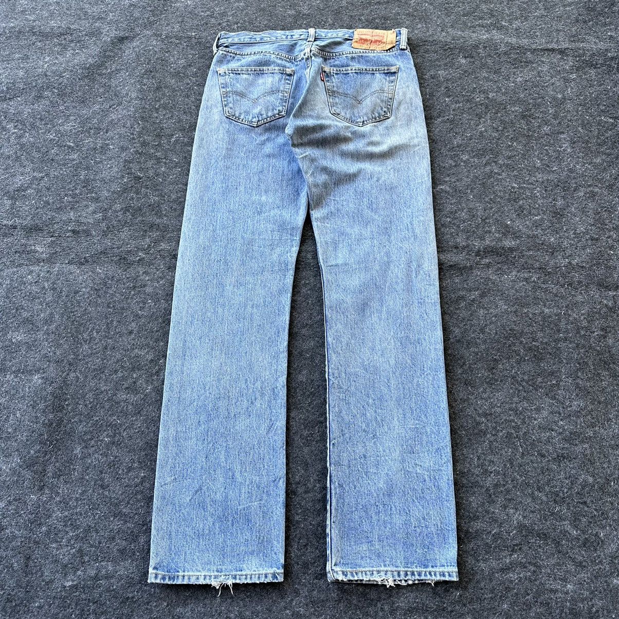 Levi's Vintage Levis 501 Mexico Blue Denim 33x34 D635 Size US 33 - 2 Thumbnail