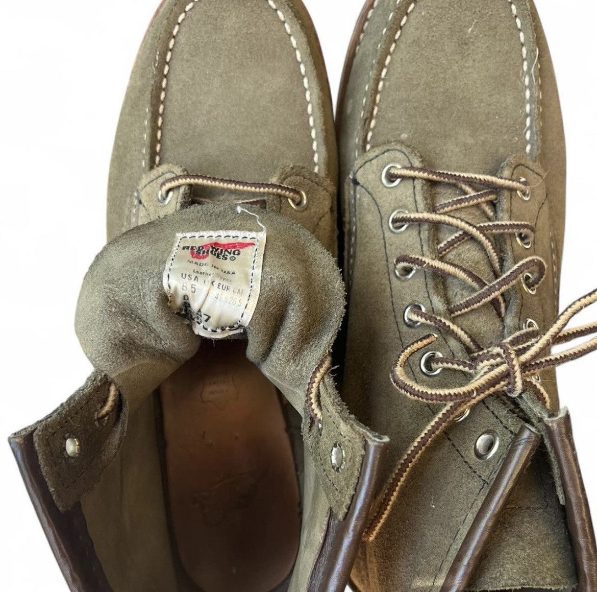 Red Wing Red Wing Roughout Loden Green Moc Toe. Size US 8.5 / EU 41-42 - 2 Thumbnail