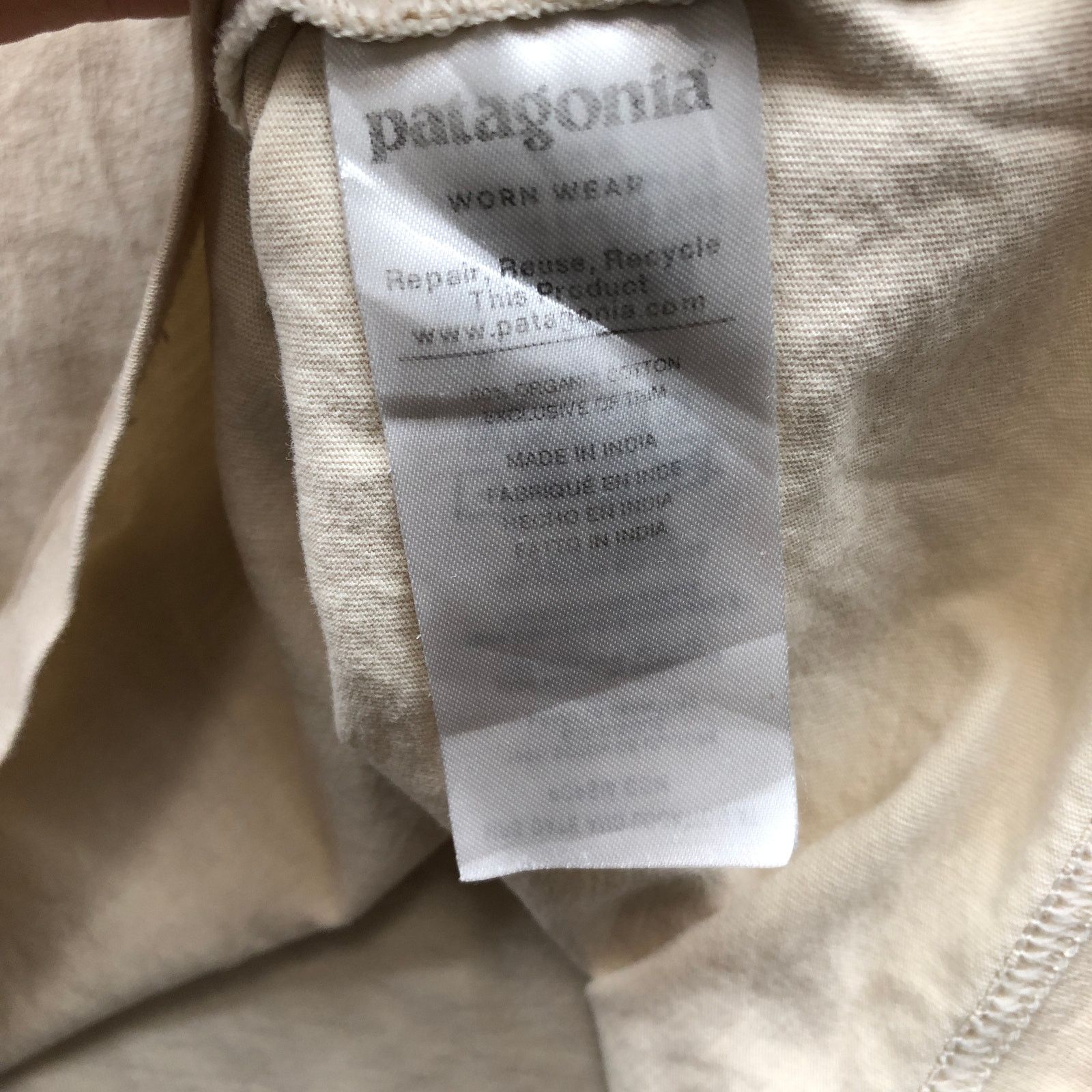 Patagonia Patagonia Fitz Roy Bear Cotton Slim Fit T-Shirt Mens XL Tan Size US XL / EU 56 / 4 - 11 Thumbnail