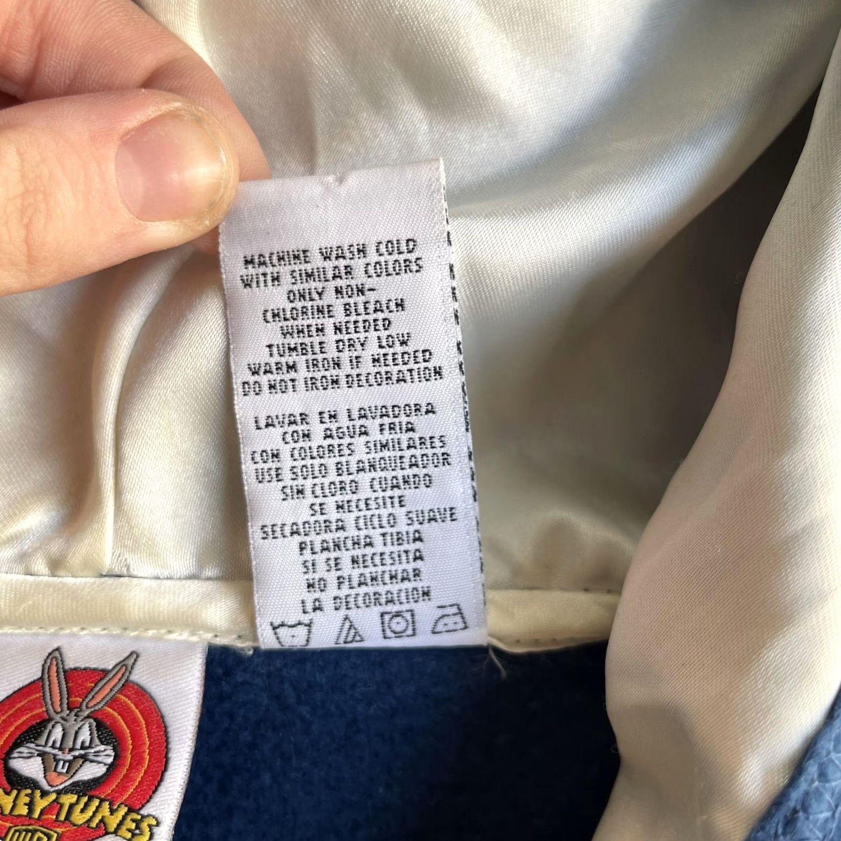 Vintage VINTAGE Looney Tunes Tweety Hoodie Mens XL Blue Fleece Full Zip Sweatshirt 90s Cartoon Bird Size US XL / EU 56 / 4 - 5 Thumbnail