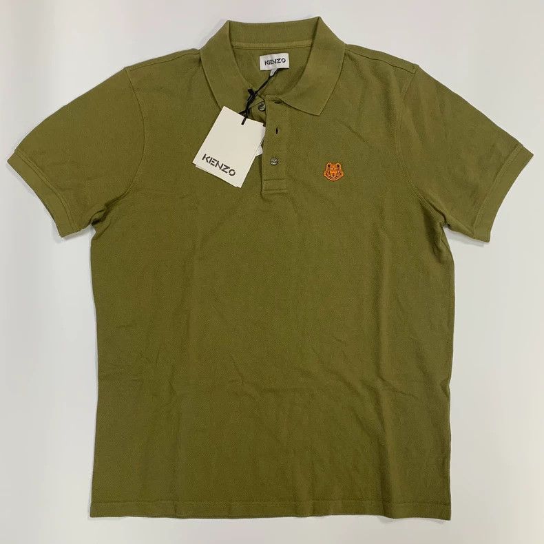 Kenzo Kenzo Tiger head embroidered military green short sleeve P Size US L / EU 52-54 / 3 - 1 Thumbnail