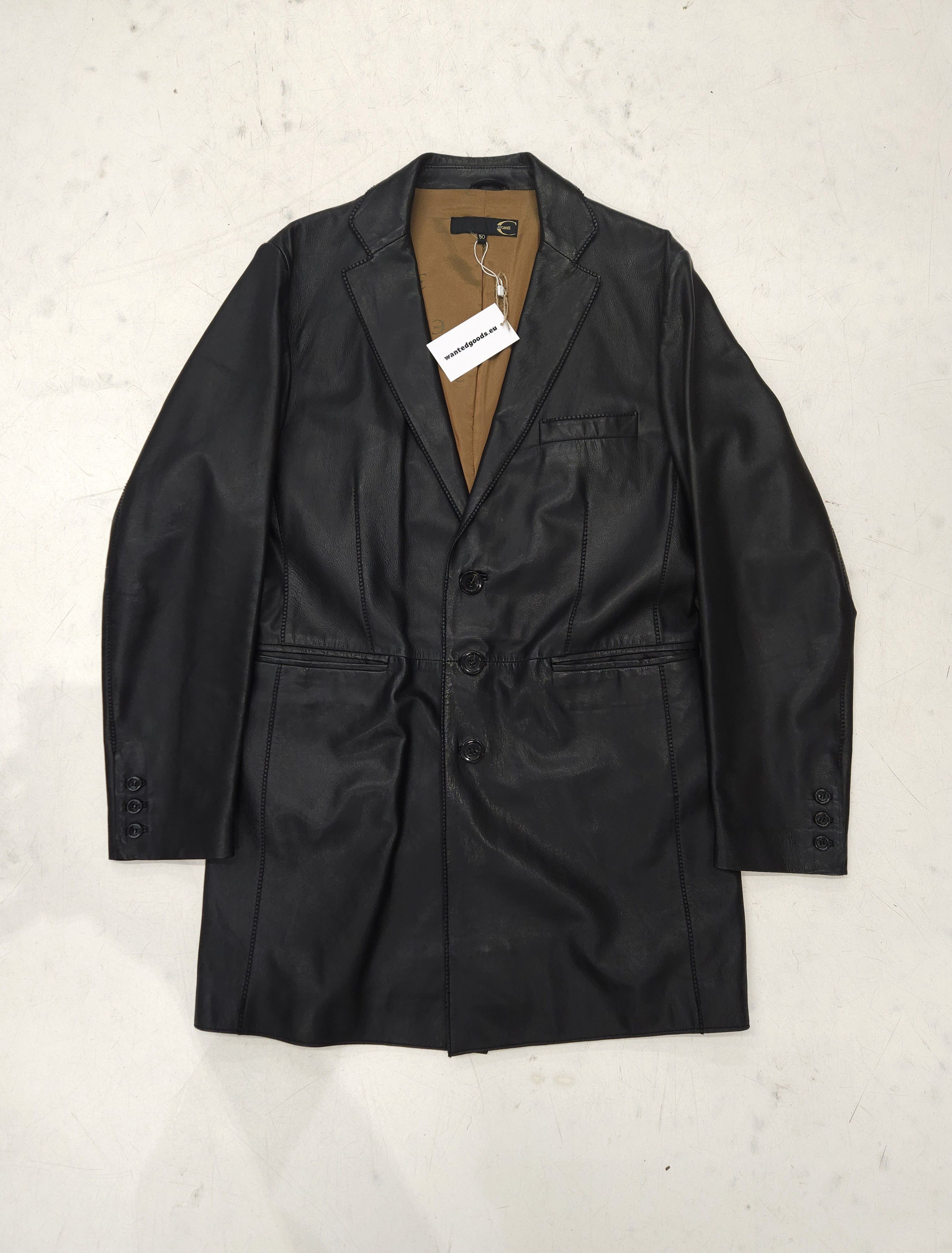 Y2K archive robelt just cavalli leather（Just Cavalli × Roberto 
