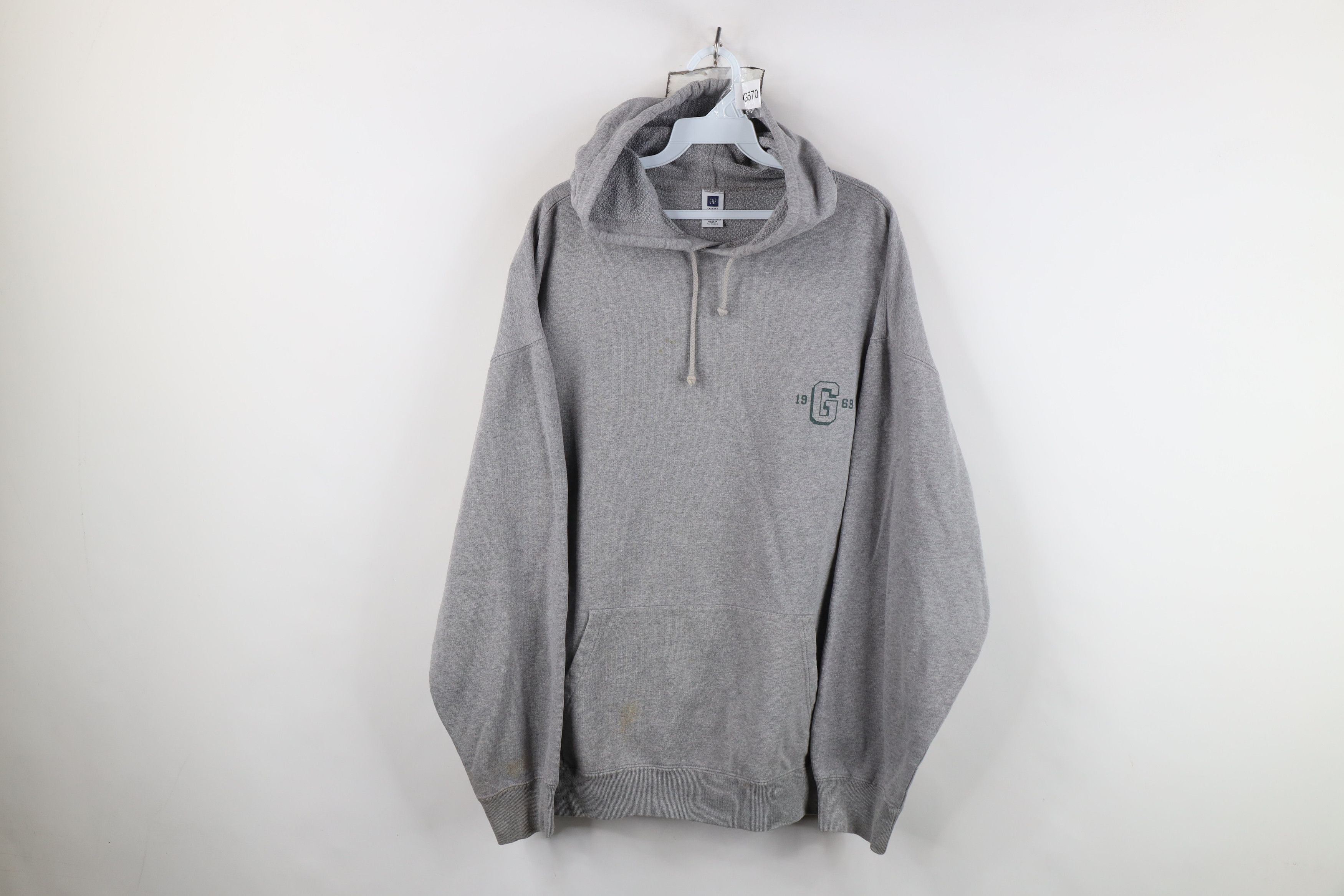 Gap Vintage Y2K 2004 Gap Fit Hoodie Sweatshirt Heather Gray Size US L / EU 52-54 / 3 - 1 Thumbnail