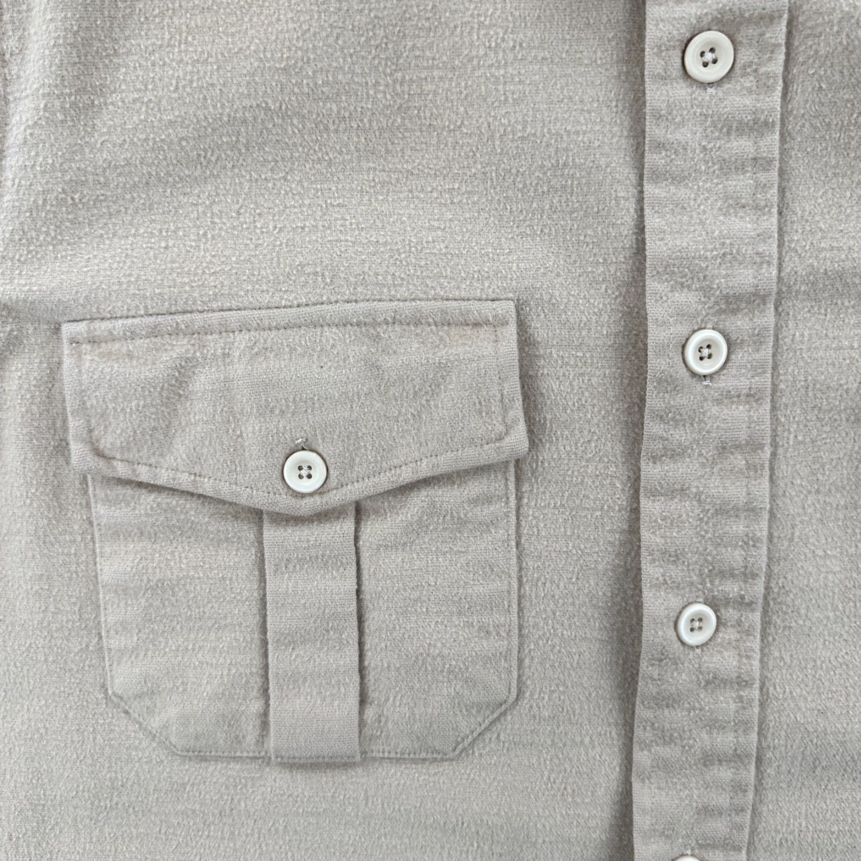 Vintage VINTAGE Unbranded Button-Up Shirt Mens L Heavyweight Cotton Khaki Brown USA EUC Size US L / EU 52-54 / 3 - 7 Thumbnail