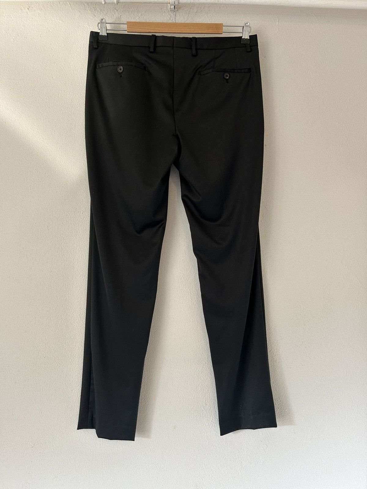 Miu Miu Miu Miu Slim Black Wool Trousers – Size 48 Size US 32 / EU 48 - 2 Thumbnail