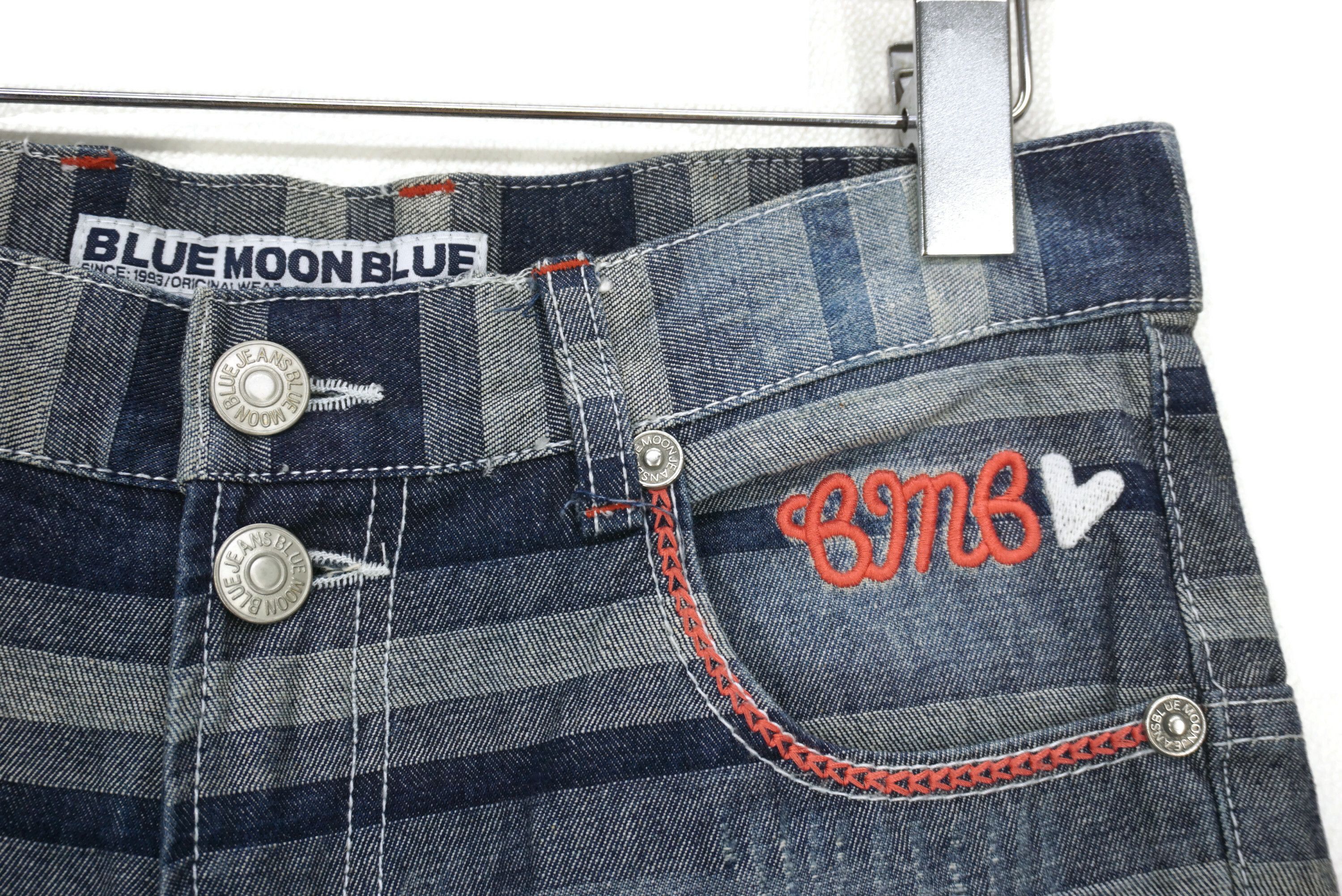 Japanese Brand Blue Moon Blue Jeans fit W31xL28 Embroidered Jacquard Denim Size 26" / US 2 / IT 38 - 5 Thumbnail