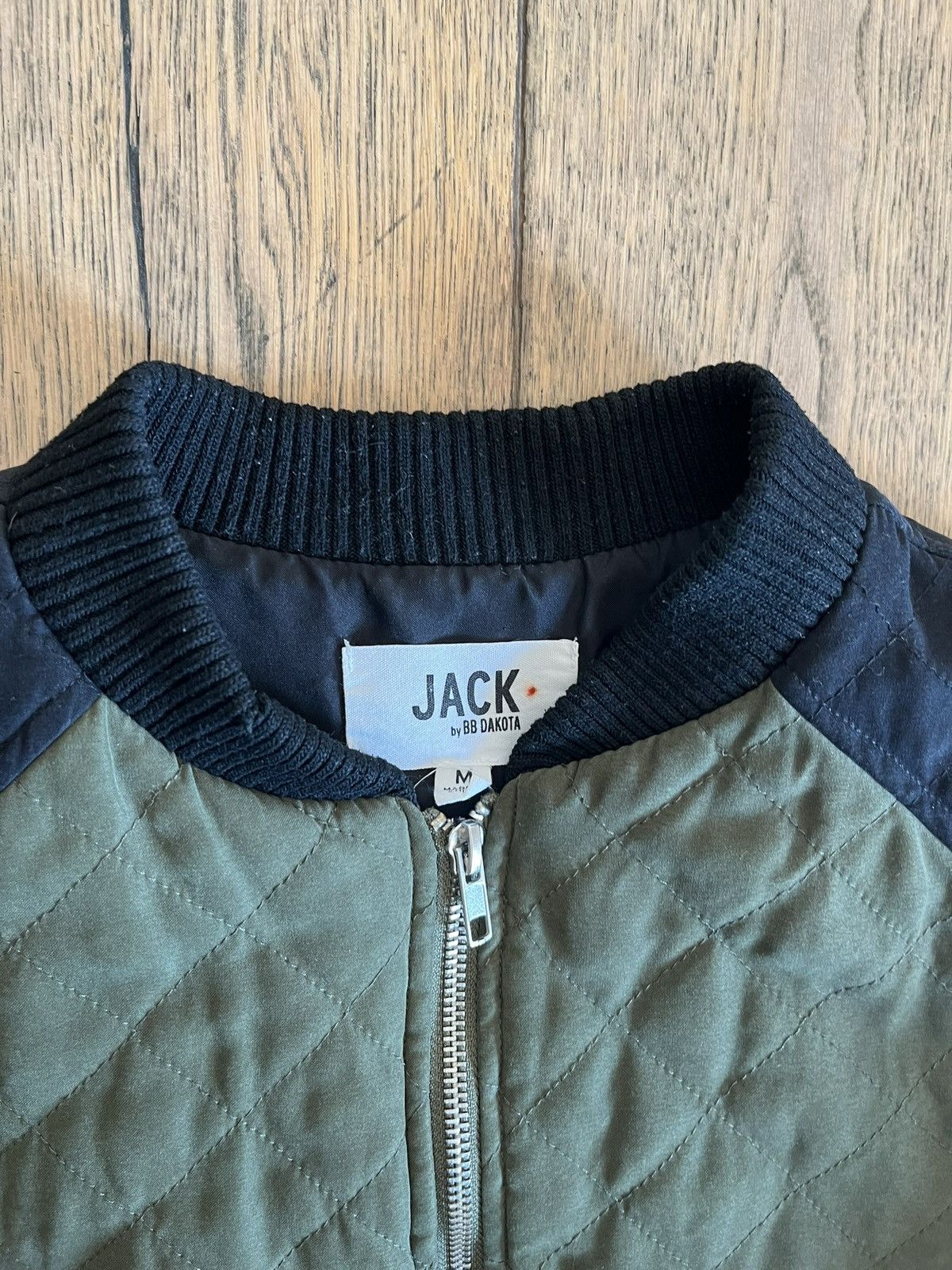 Japanese Brand × Vintage Green Quilted Bomber Jacket Size US S / EU 44-46 / 1 - 2 Thumbnail