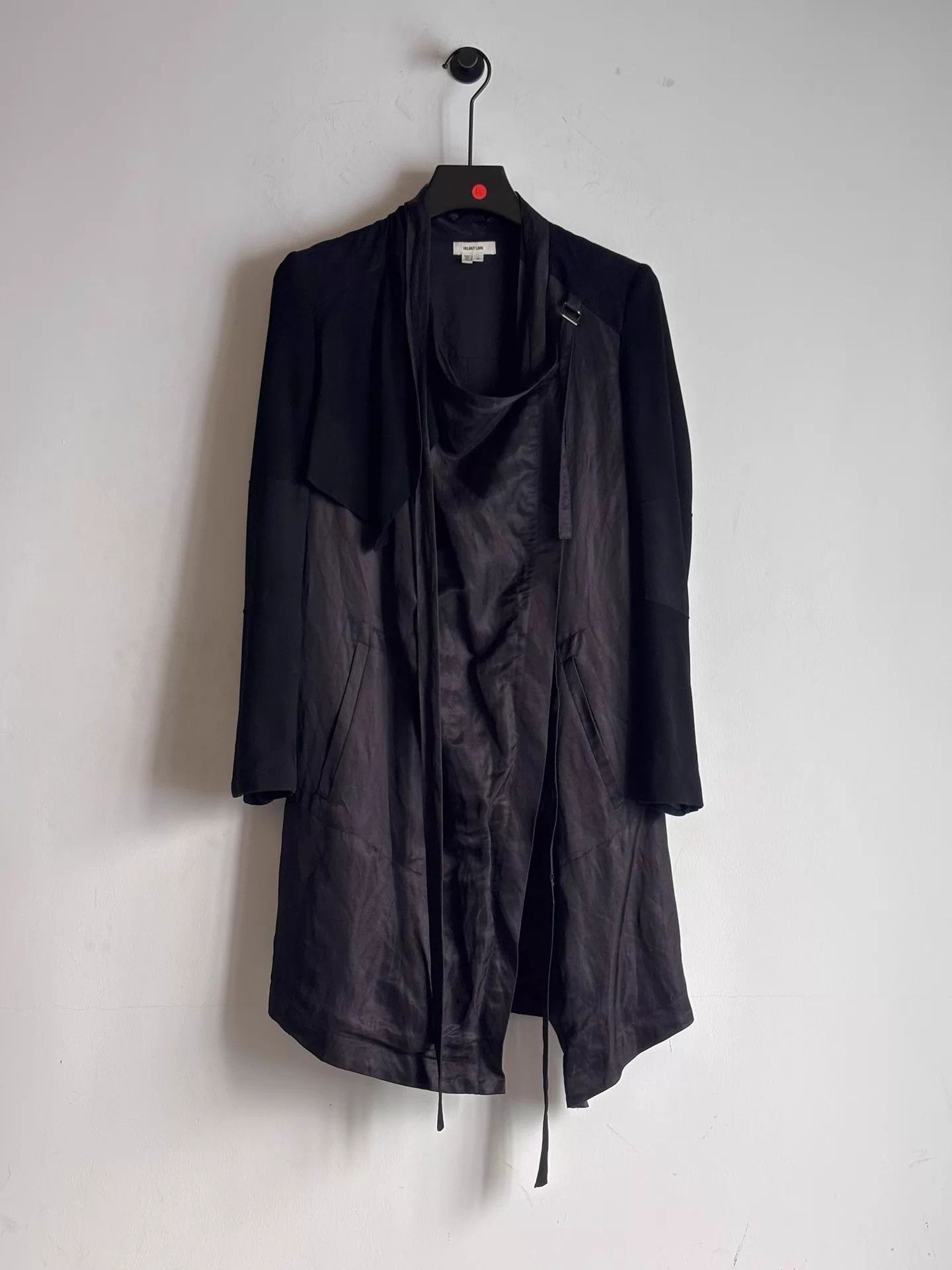 Helmut Lang Helmut Lang Suede & Nylon Panelled Coat S Size S / US 4 / IT 40 - 1 Thumbnail