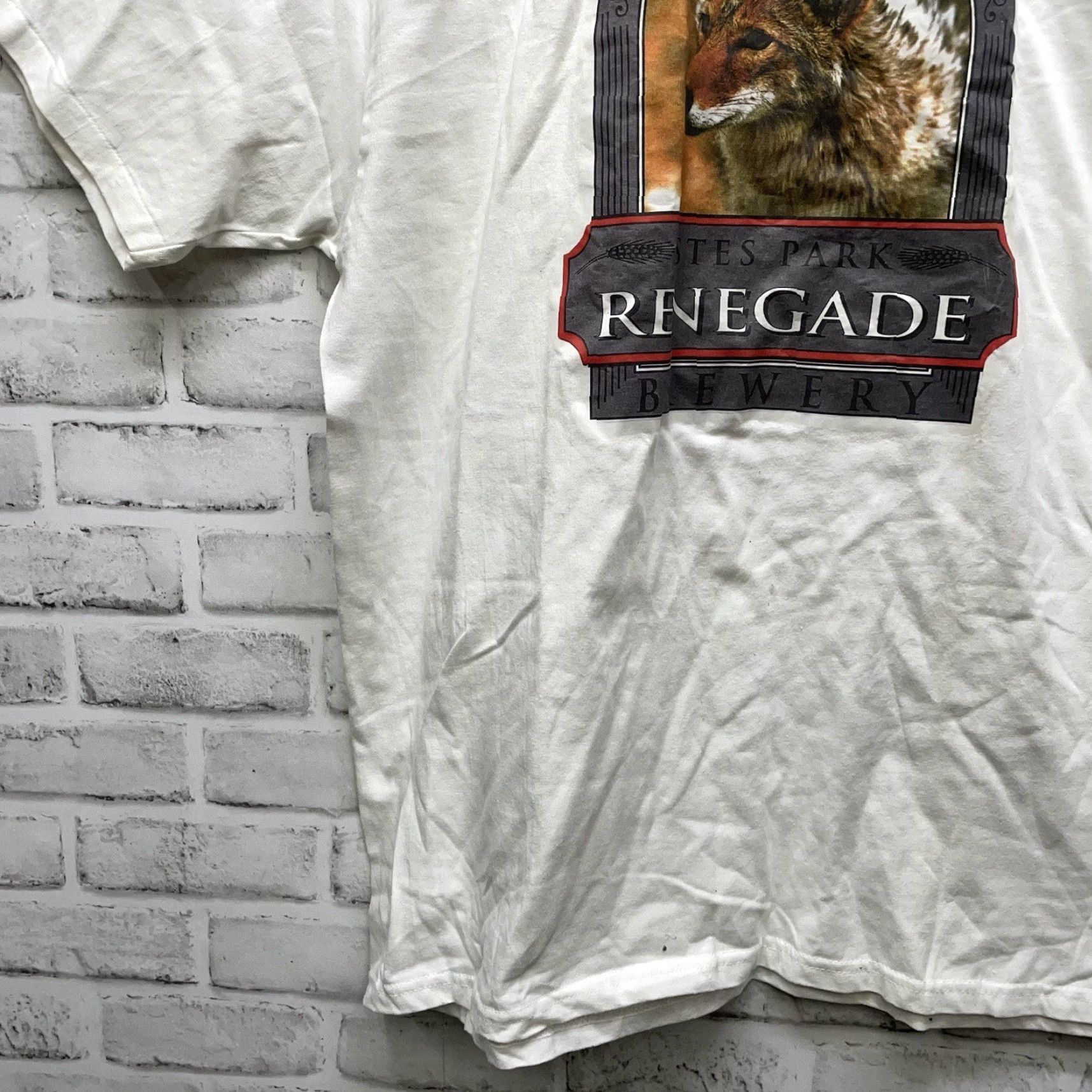 Hanes VINTAGE Renegade Brewery T-Shirt Shirt Mens XL White Stitch Graphic USA 100% Cotton Hanes Modern Classic Tee Mens XL USA Size US XL / EU 56 / 4 - 3 Thumbnail
