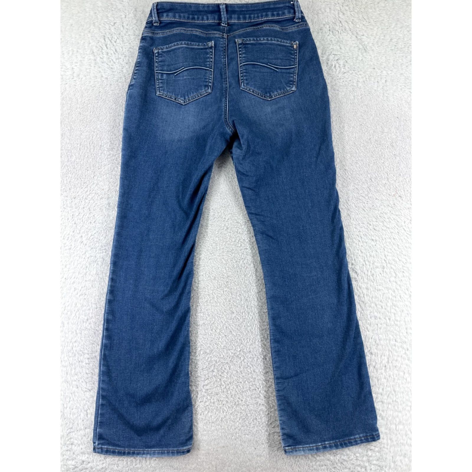 Lee Lee Womens Jeans Bootcut 28 Blue Denim Western Cotton Blend Casual 2010s Size 28" / US 6 / IT 42 - 2 Thumbnail