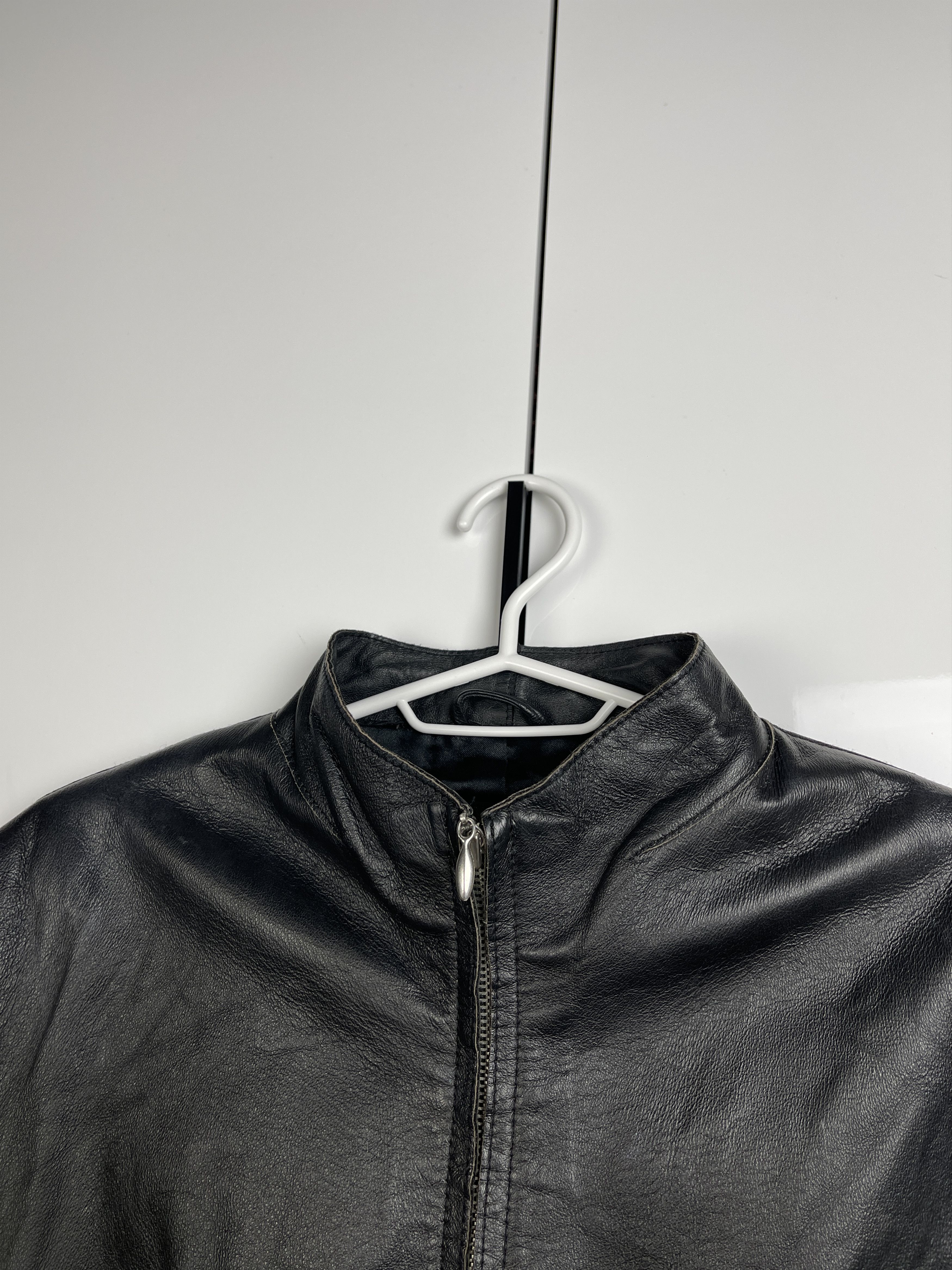 Giorgio Fiorelli Fiorelli Vintage Raw Edge Leather Jacket Size L / US 10 / IT 46 - 4 Thumbnail