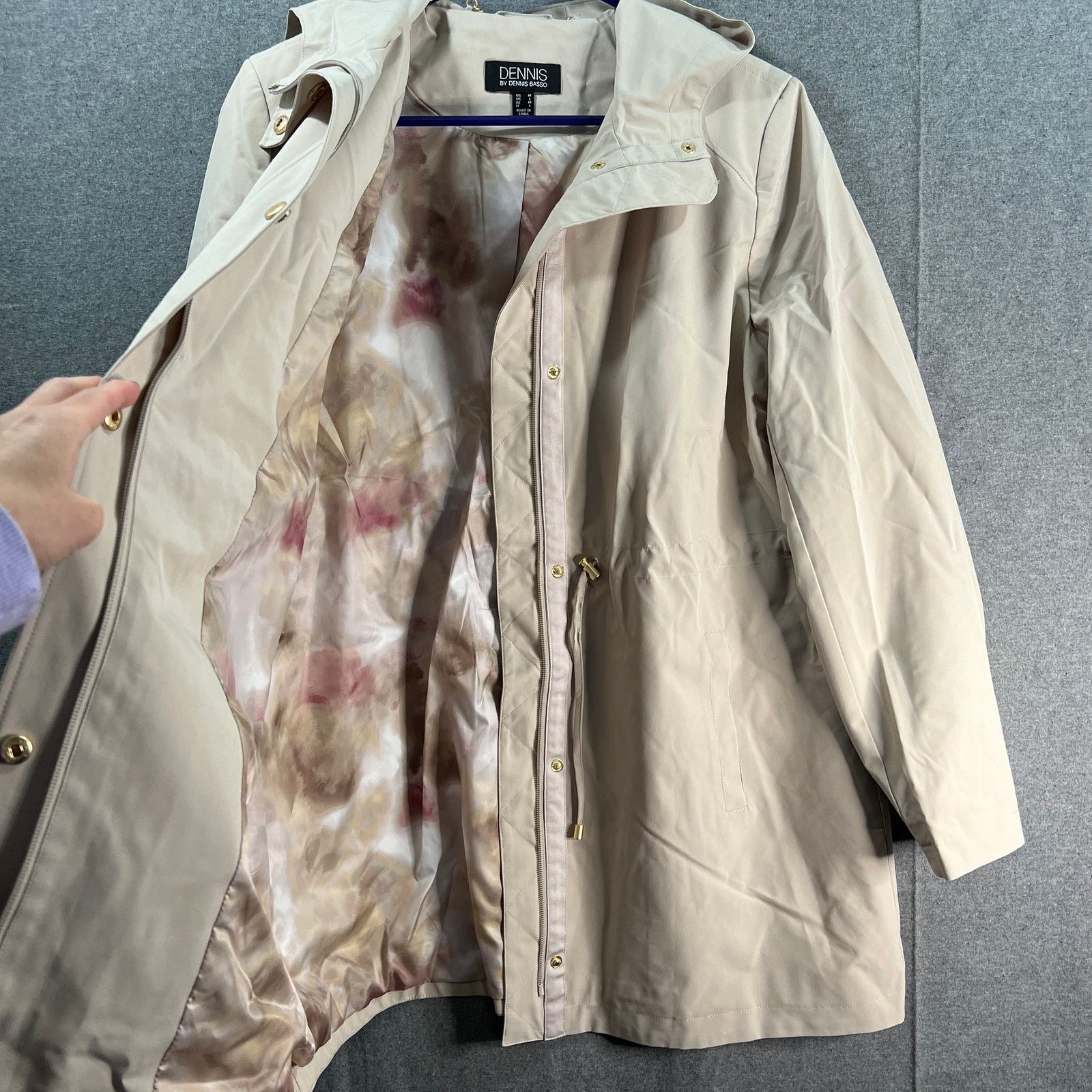 Other Dennis Basso Jacket Size Medium Water Resistant Hooded Size M / US 6-8 / IT 42-44 - 5 Thumbnail