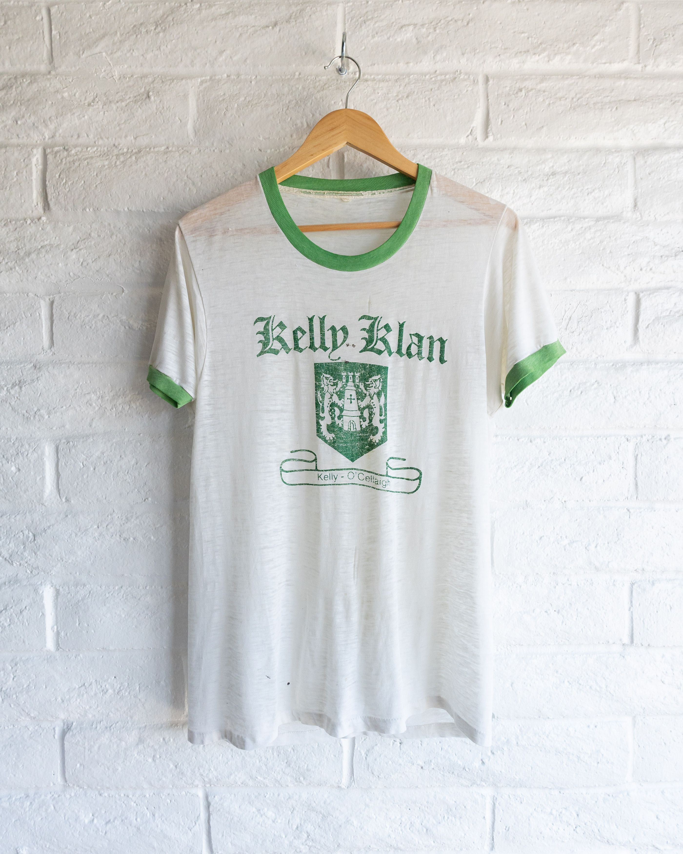 Vintage Vintage 60s Kelly Klan Crest Ringer Tee Men's L Paperthin Size US L / EU 52-54 / 3 - 1 Thumbnail