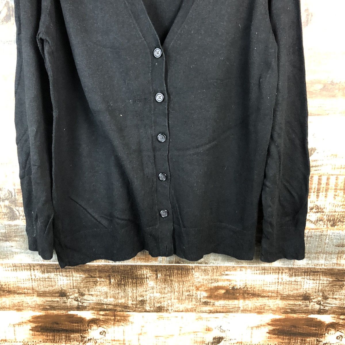 Vintage DL Gap Black Cardigan Knitwear #C444 Size US L / EU 52-54 / 3 - 6 Thumbnail