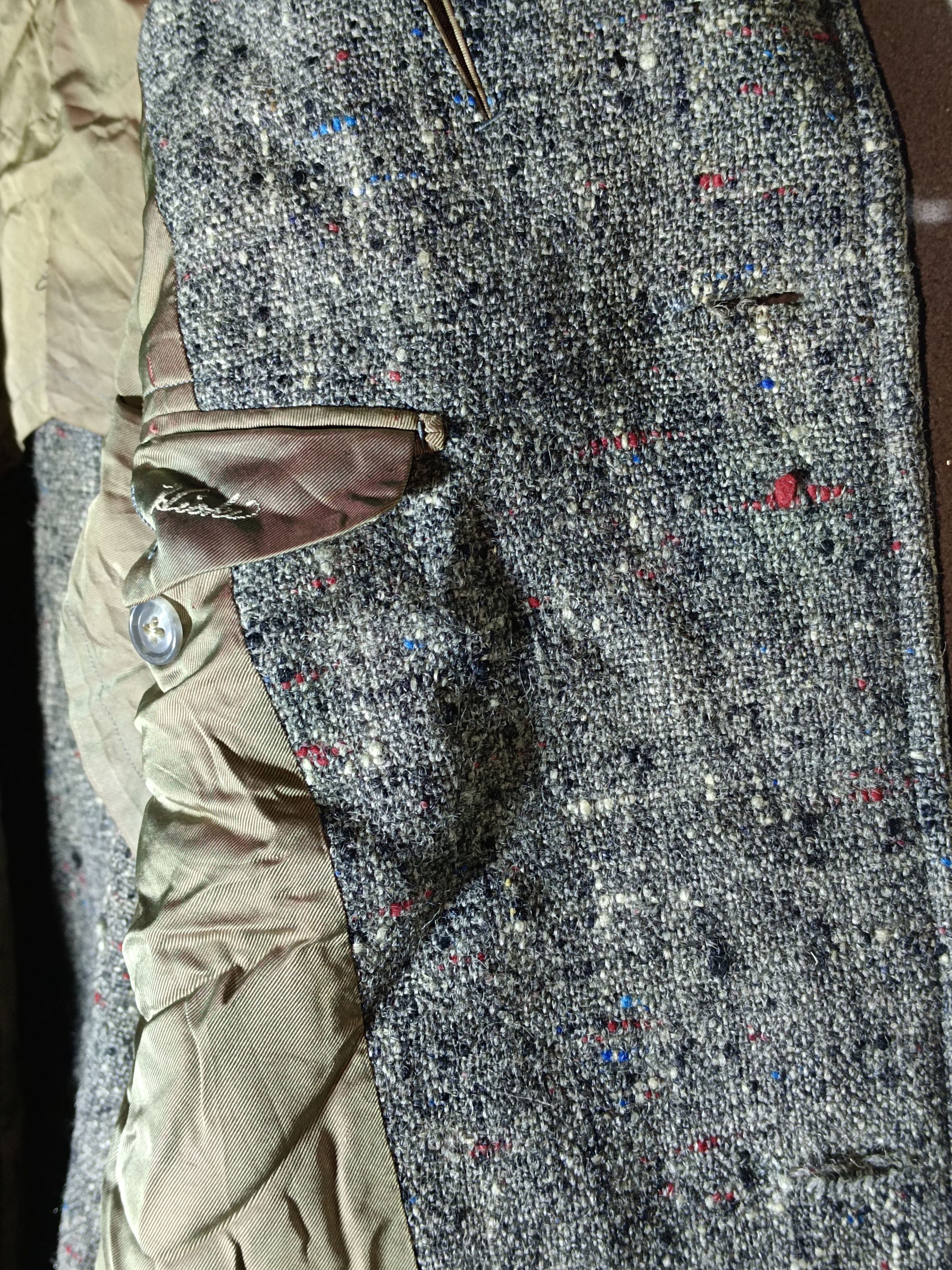 Japanese Brand × Vintage Vintage 50s Japanese Wool Tweed Coat Size US M / EU 48-50 / 2 - 4 Thumbnail