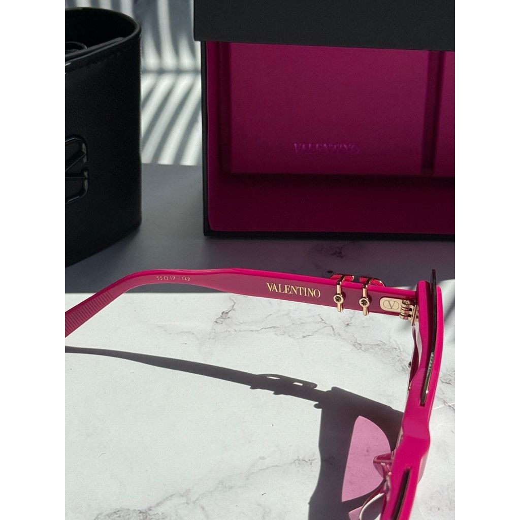 Valentino NEW Valentino V-Goldcut VLS113-C Pink Cat Eye Sunglasses Size ONE SIZE - 7 Thumbnail