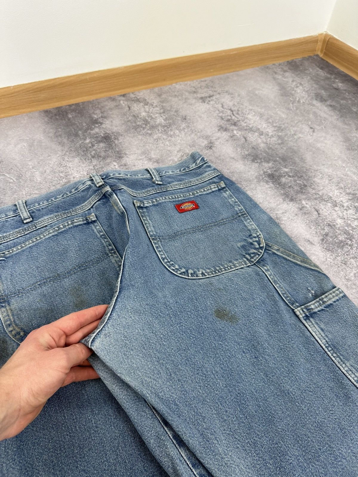 Dickies Vintage Dickies Light Blue Carpenter Baggy USA Work Pants Size US 34 / EU 50 - 7 Thumbnail