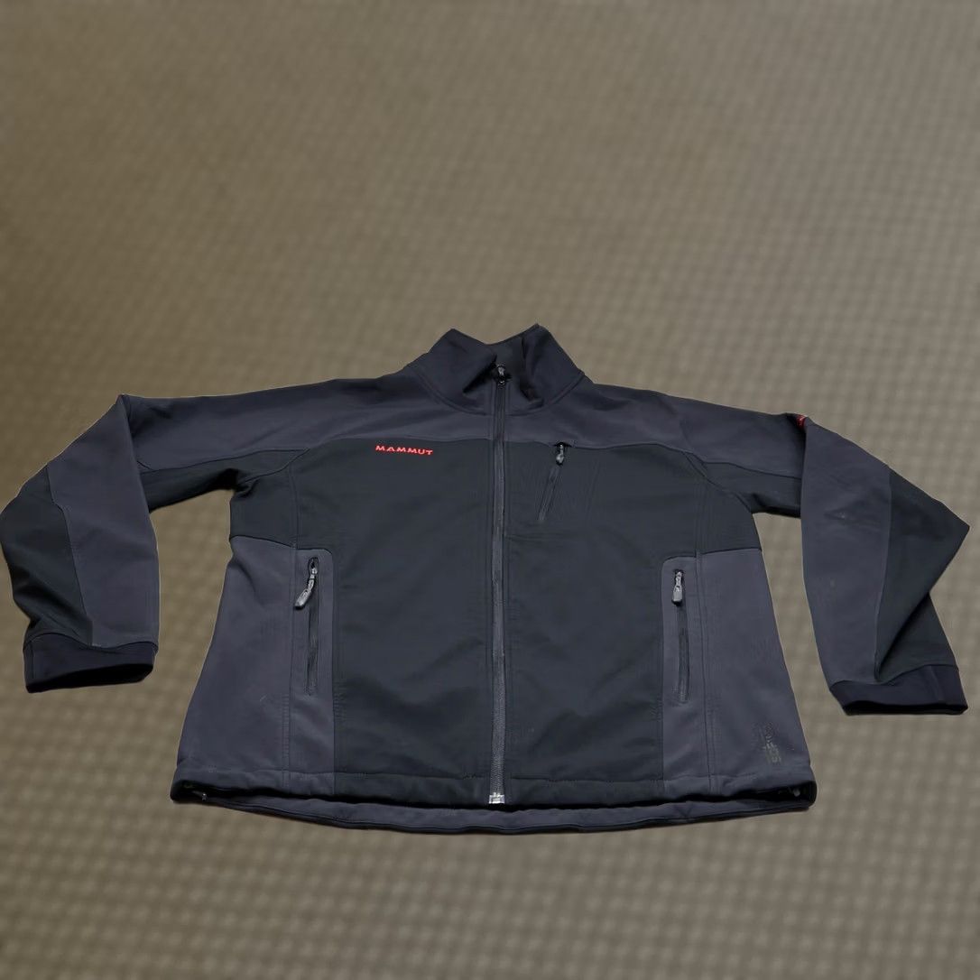 Mammut Mammut Jacket Men Large Black Softshell Windproof Rain Performance Gorpcore Hike Size US L / EU 52-54 / 3 - 1 Thumbnail
