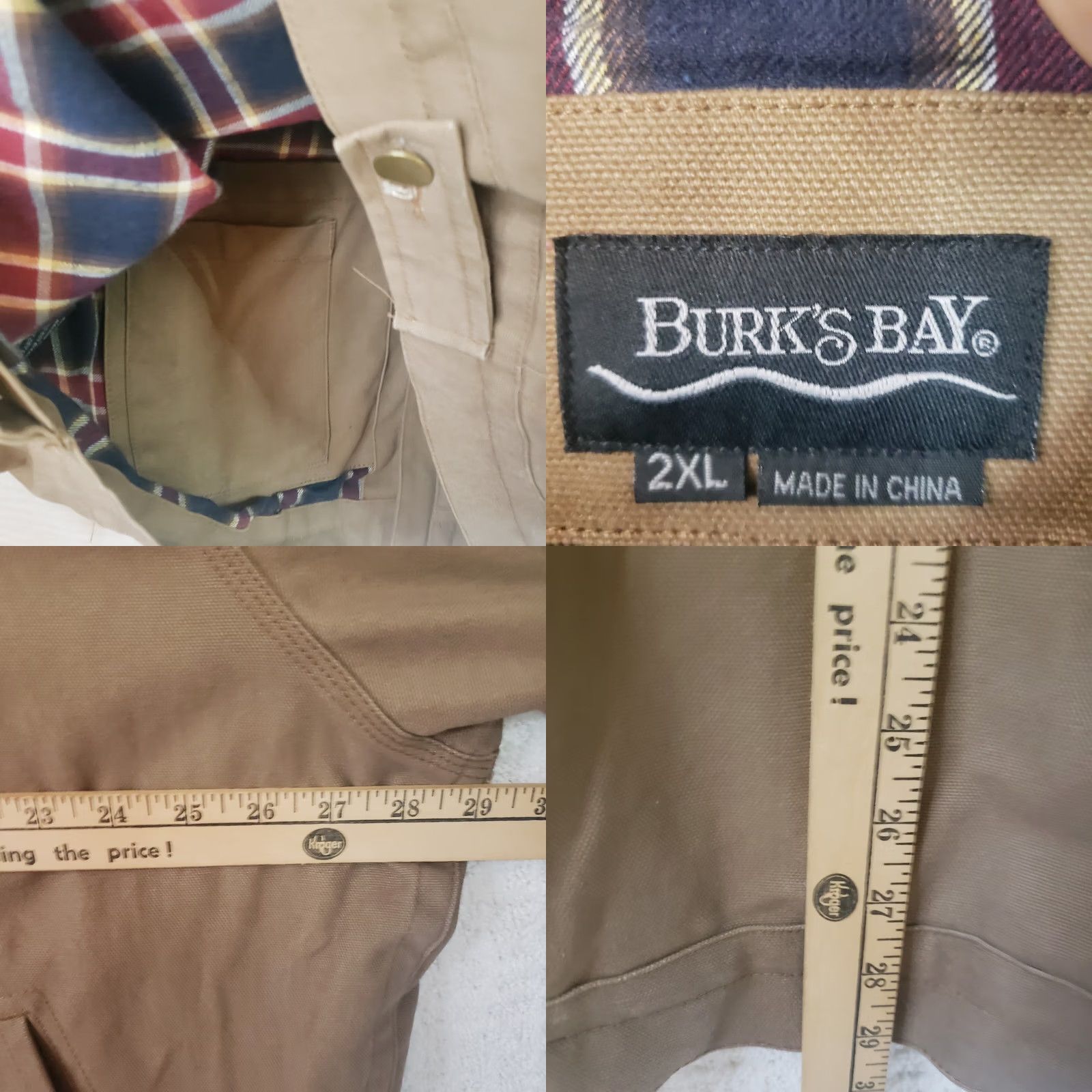 Vintage Burks Bay Jacket Mens 2XL XXL Cotton Flannel Lined Full Zip NRA National Rifle Size US XXL / EU 58 / 5 - 10 Thumbnail