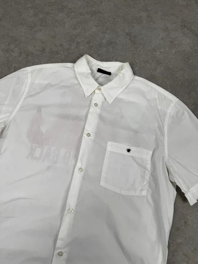 John Richmond Richmond White « To Hell And Back » Red Print Shirt Size US M / EU 48-50 / 2 - 5 Thumbnail