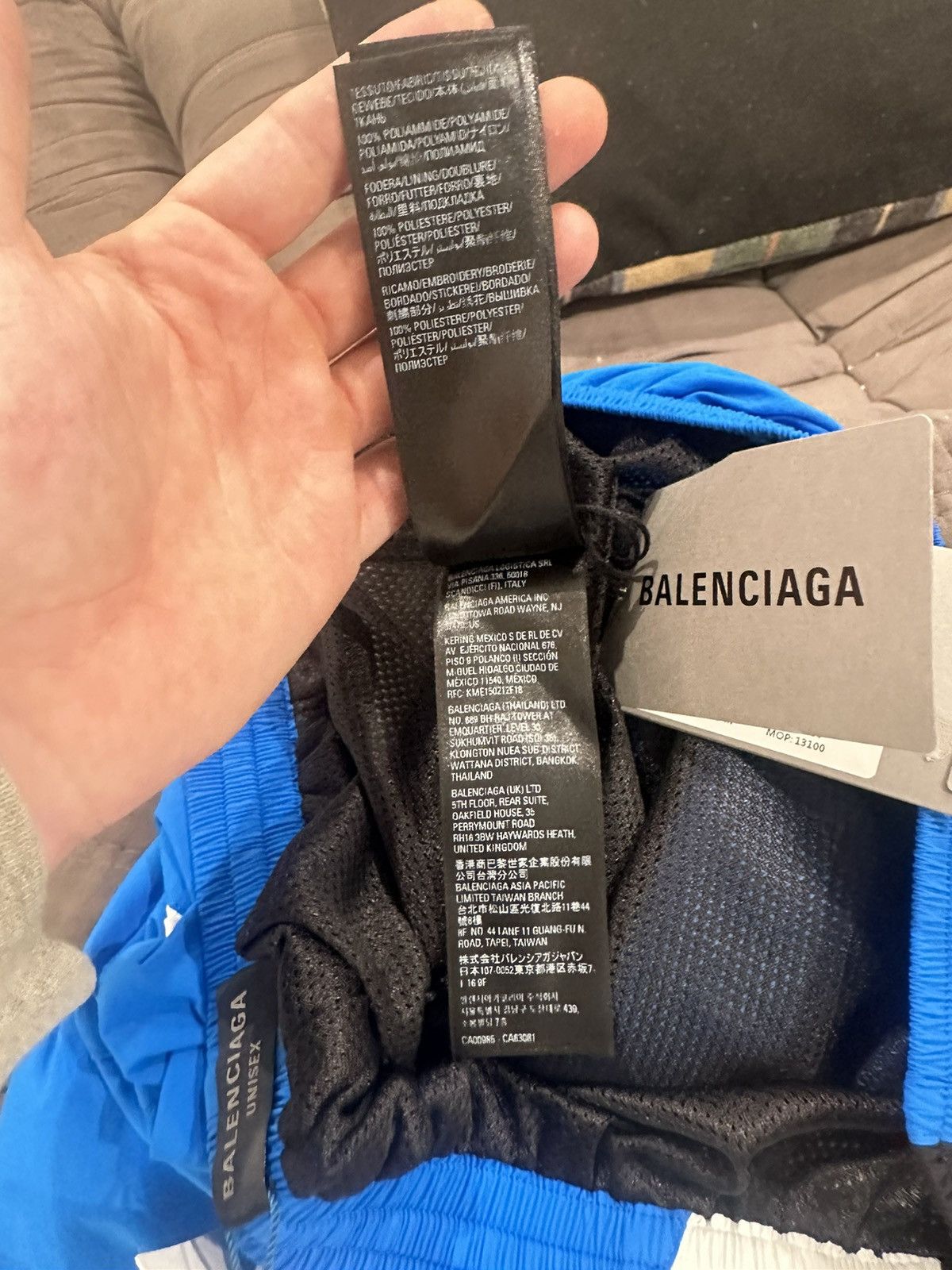 Balenciaga Balenciaga 3B Blue Windbreaker Sweatpants Size US 32 / EU 48 - 8 Thumbnail
