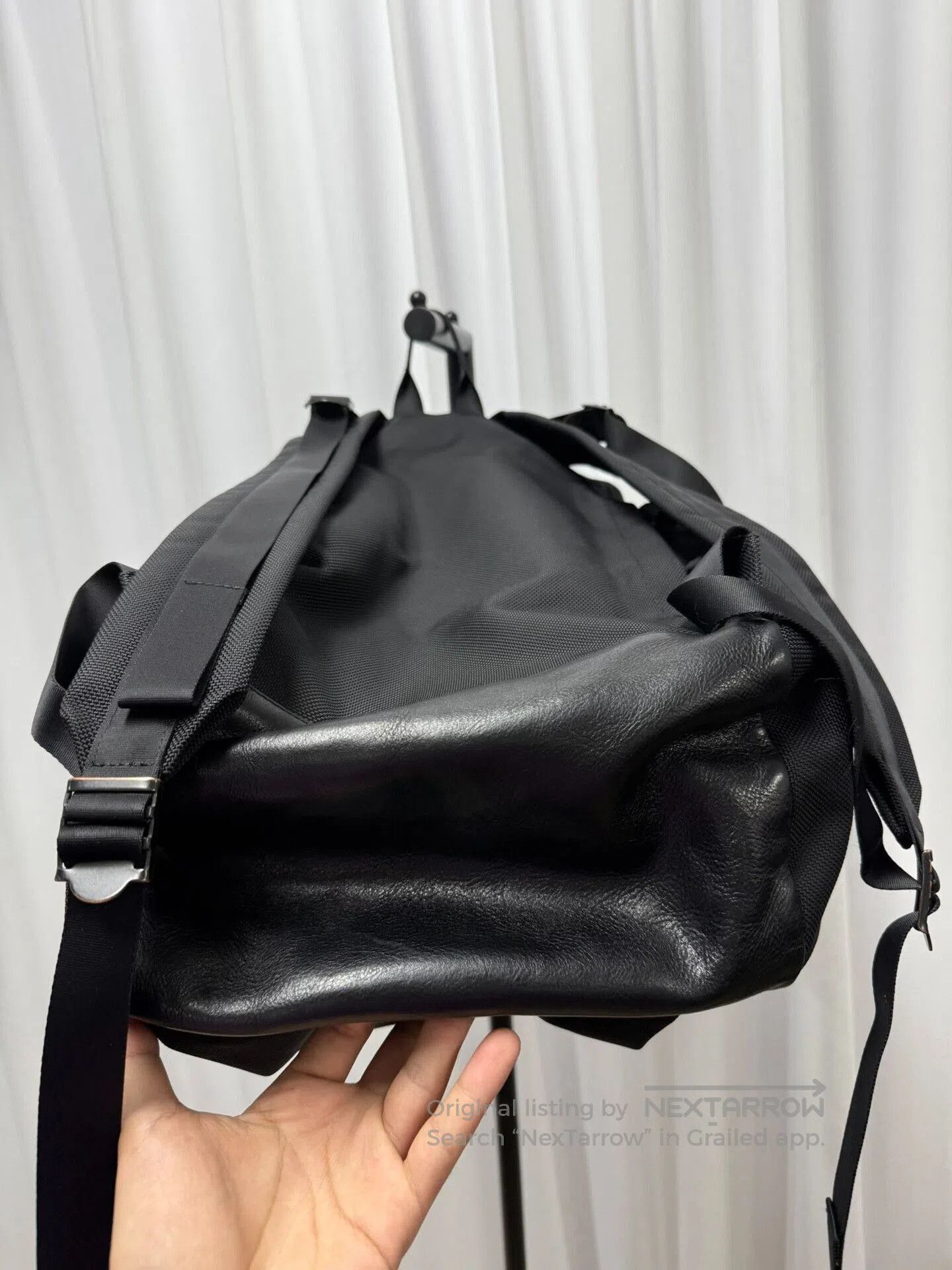 Yohji Yamamoto yohji yamamoto pour homme backpack with leather details. Size ONE SIZE - 6 Thumbnail
