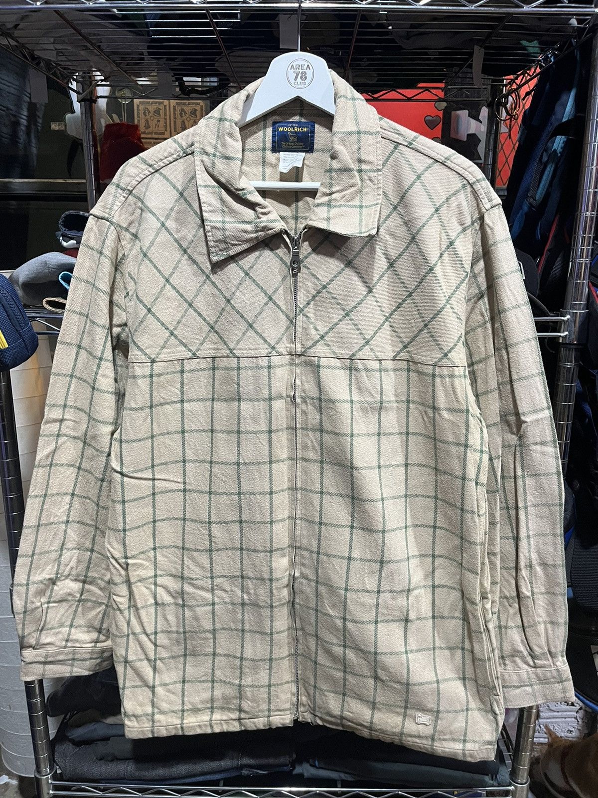 Vintage × Woolrich Woolen Mills Woolrich Workwear Flannel Jacket Logo 90s Size US L / EU 52-54 / 3 - 1 Thumbnail