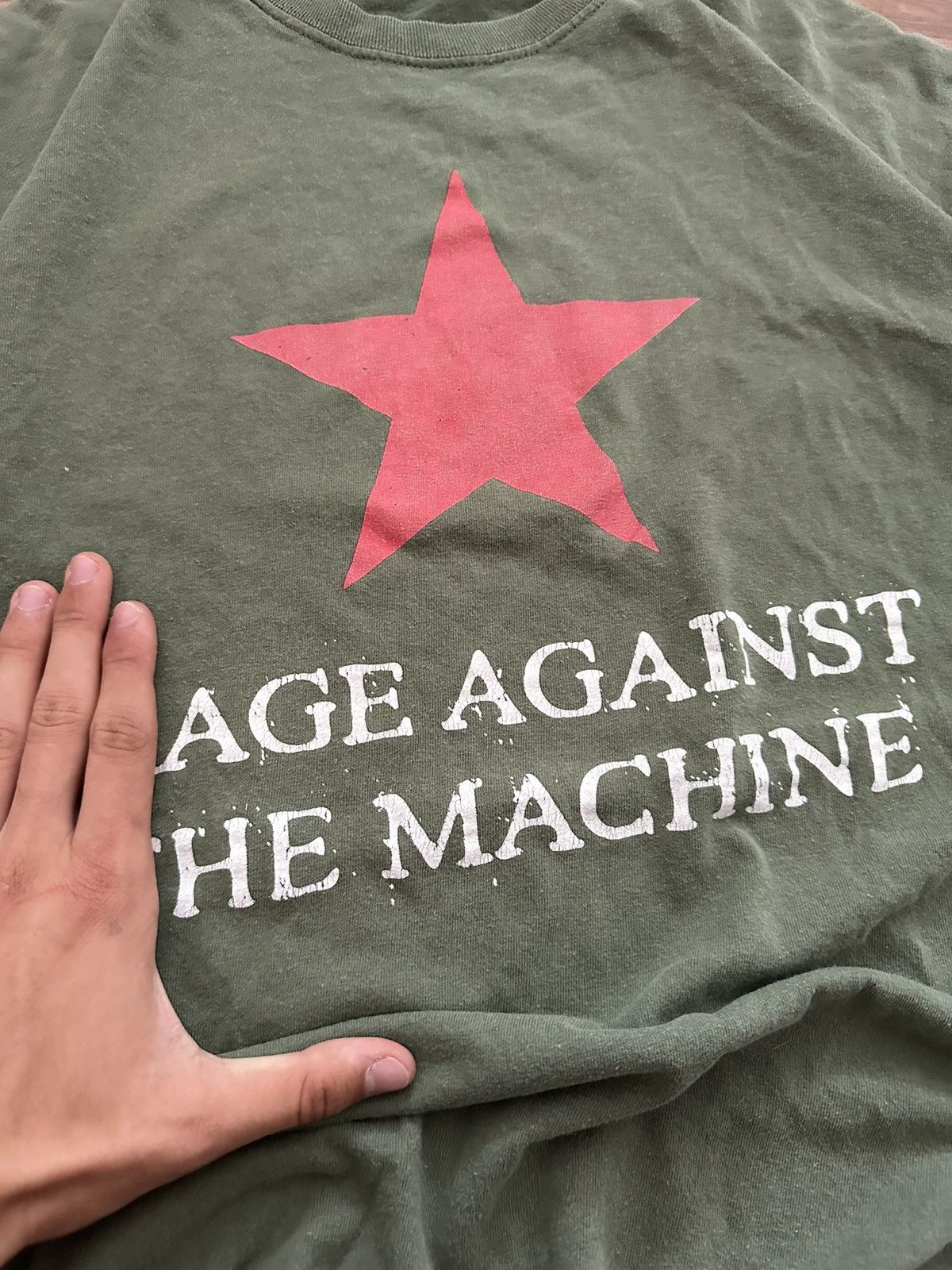 Band Tees 🔥VINTAGE RAGE AGAINST THE MACHINE 00’S STAR LOGO T-SHIRT🔥 Size US XL / EU 56 / 4 - 4 Thumbnail