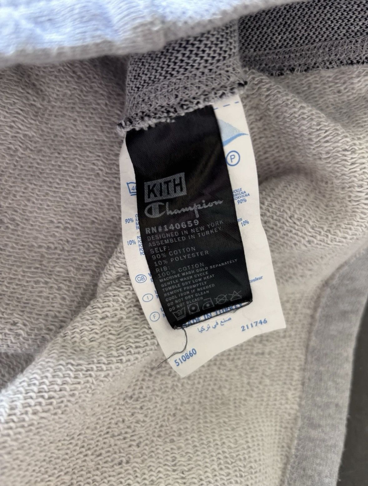 Kith Kith X Champion Extended Box Logo Reverse Weave Hoodie XL Size US XL / EU 56 / 4 - 11 Thumbnail