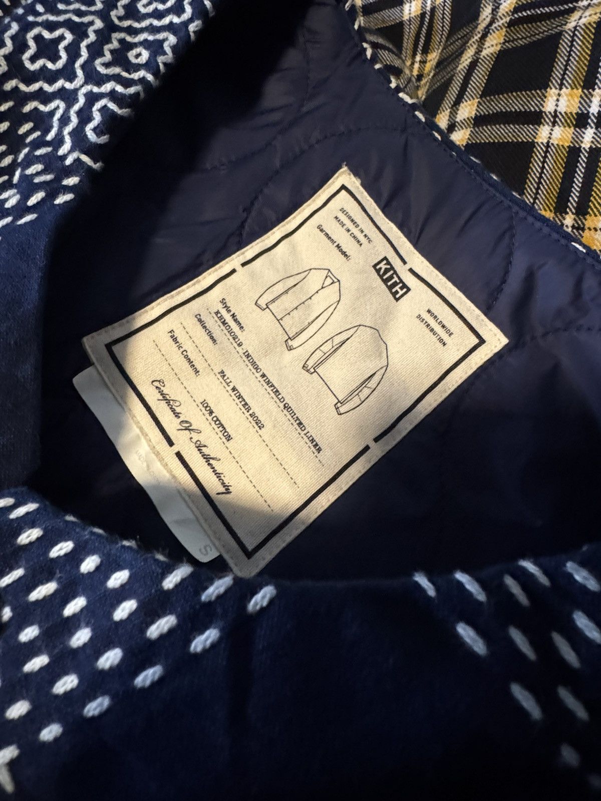 Kith Indigo Winfield Quilted Liner Size US S / EU 44-46 / 1 - 3 Thumbnail