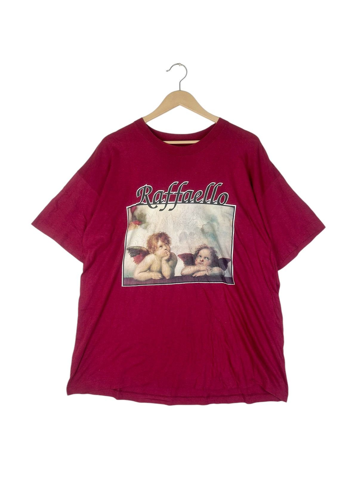 Vintage Vintage 90s Raffaello Angel Art/ Italian Art/ Pop Artist Size US XL / EU 56 / 4 - 1 Thumbnail