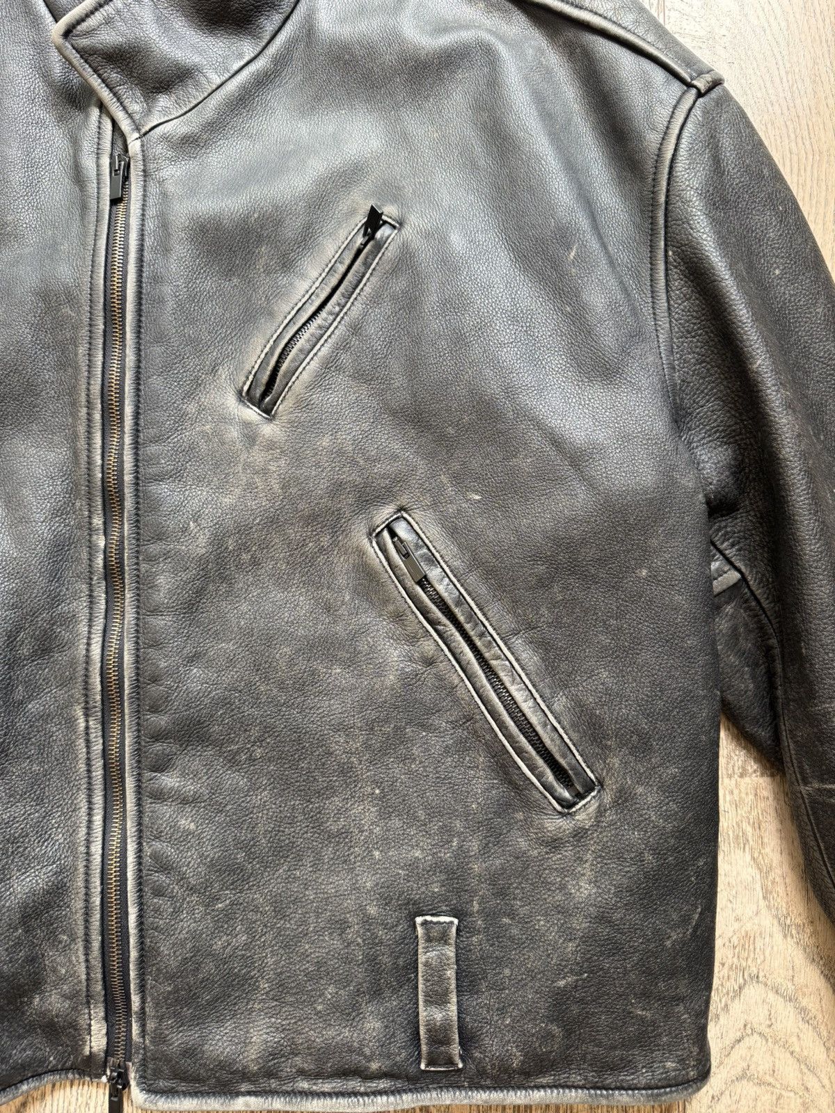 Fear of God Fear of God Distressed Leather Motorcycle Jacket Size US M / EU 48-50 / 2 - 2 Thumbnail