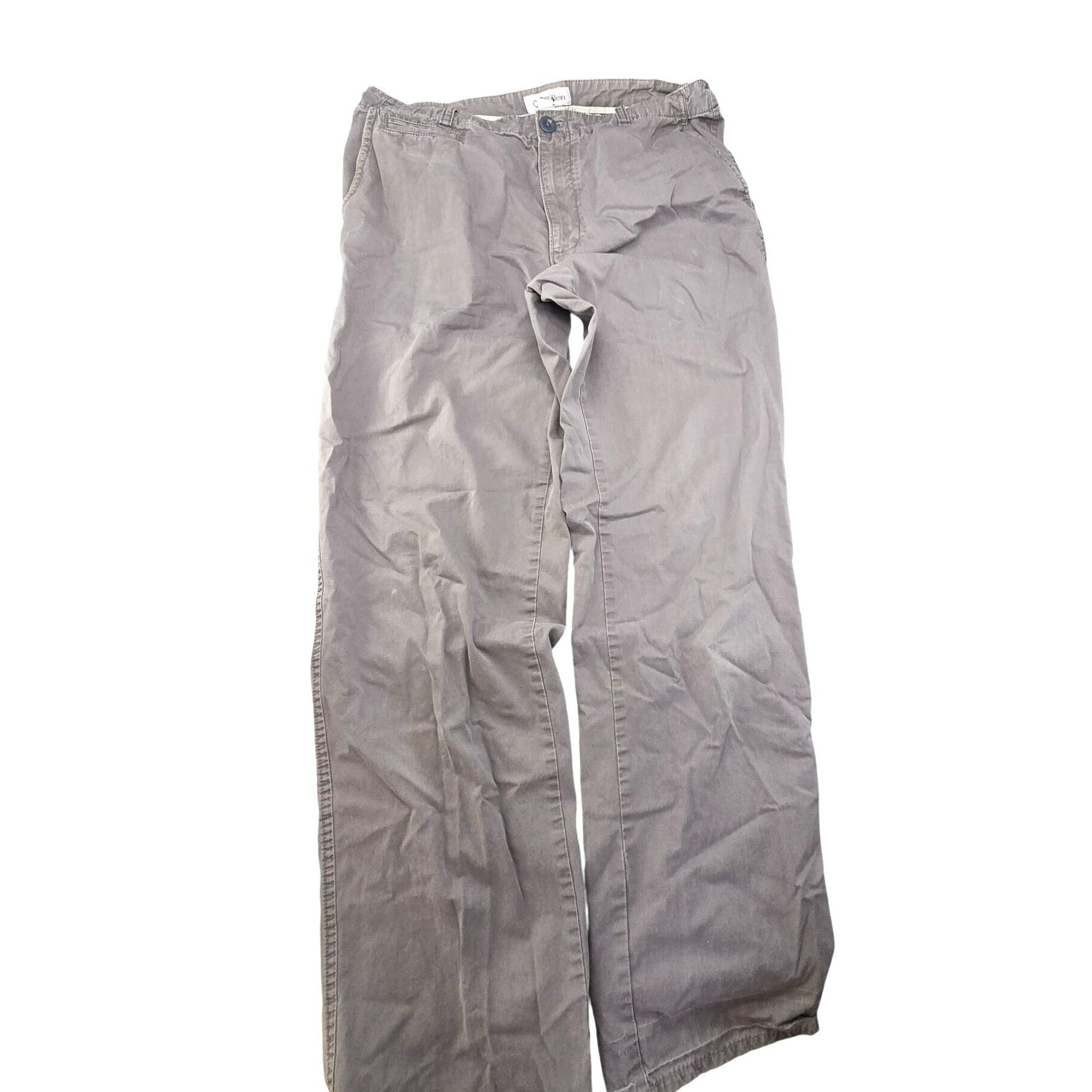 Other Calvin Klein Dylan Mens Casual Pants 32x34 Gray 100% Cotton Size US 32 / EU 48 - 8 Thumbnail