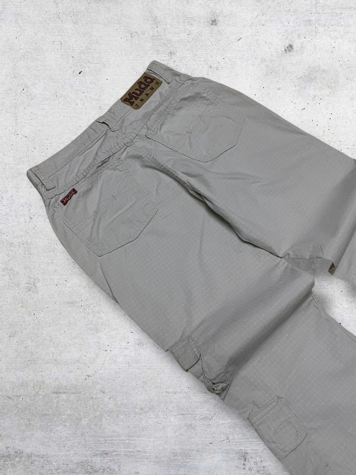GOA VINTAGE MUDD GENERATION JAPAN DESIGNER 90S CARGO FLARED PANT Size US 27 - 15 Thumbnail