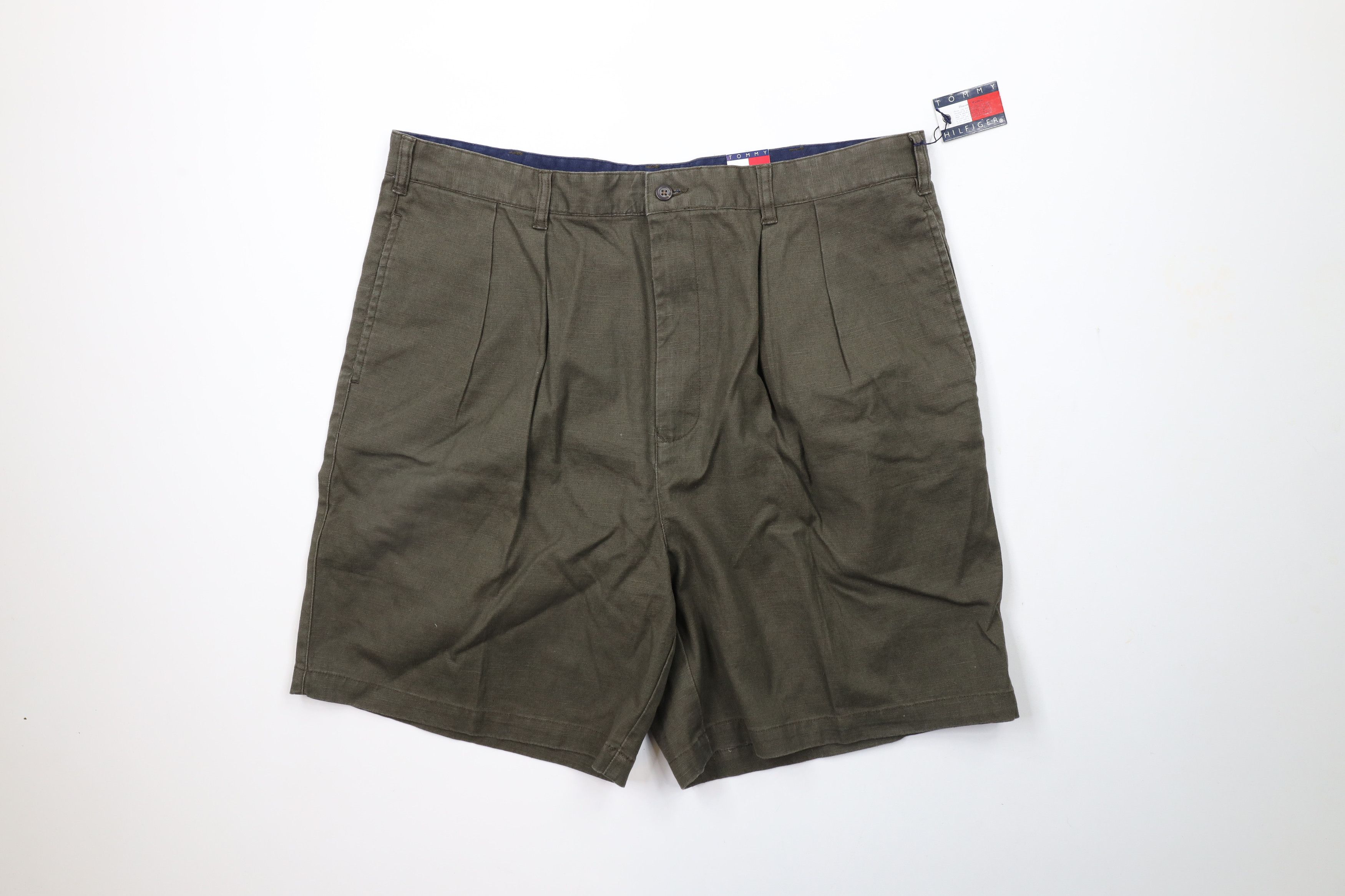 Tommy Hilfiger × Vintage Deadstock Vintage 90s Tommy Hilfiger Above Knee Shorts Size US 38 / EU 54 - 1 Thumbnail