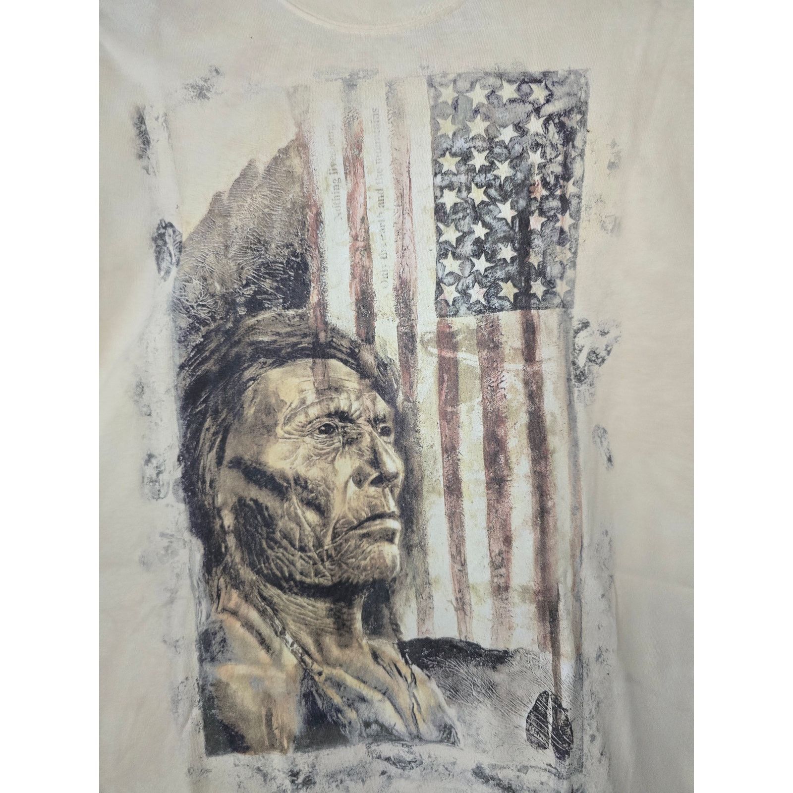 The Mountain The Mountain Shirt Mens 3XL Native American Patriotic Tee Size US XXL / EU 58 / 5 - 2 Thumbnail