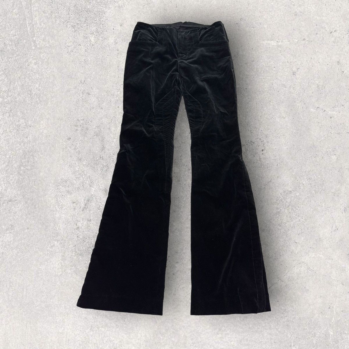 Gucci Gucci velvet buckle back pants Size 28" / US 6 / IT 42 - 1 Thumbnail