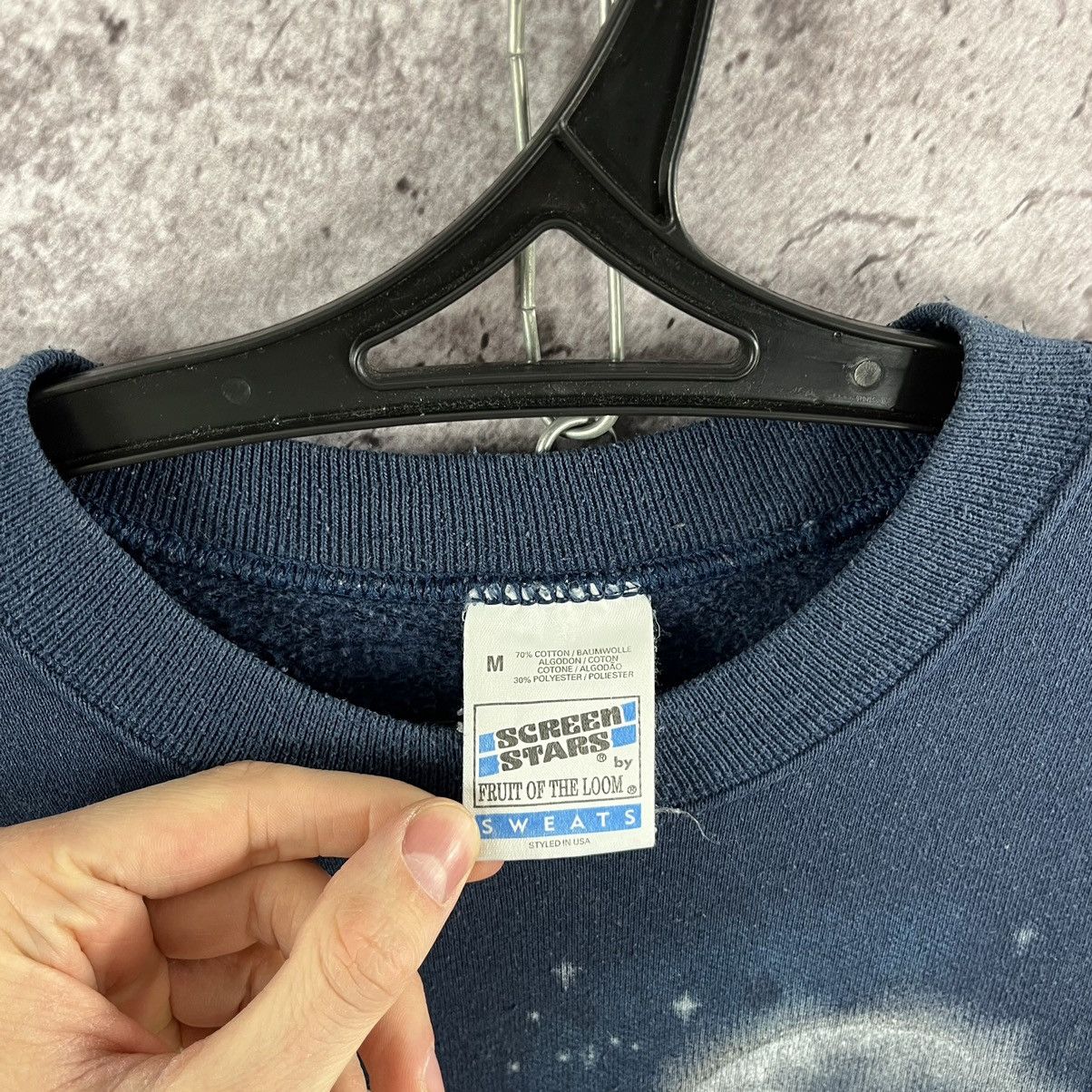 Fruit Of The Loom Screen Stars Vintage Sweatshirt Full Moon Wolf Big Logo Sz M Size US M / EU 48-50 / 2 - 7 Thumbnail