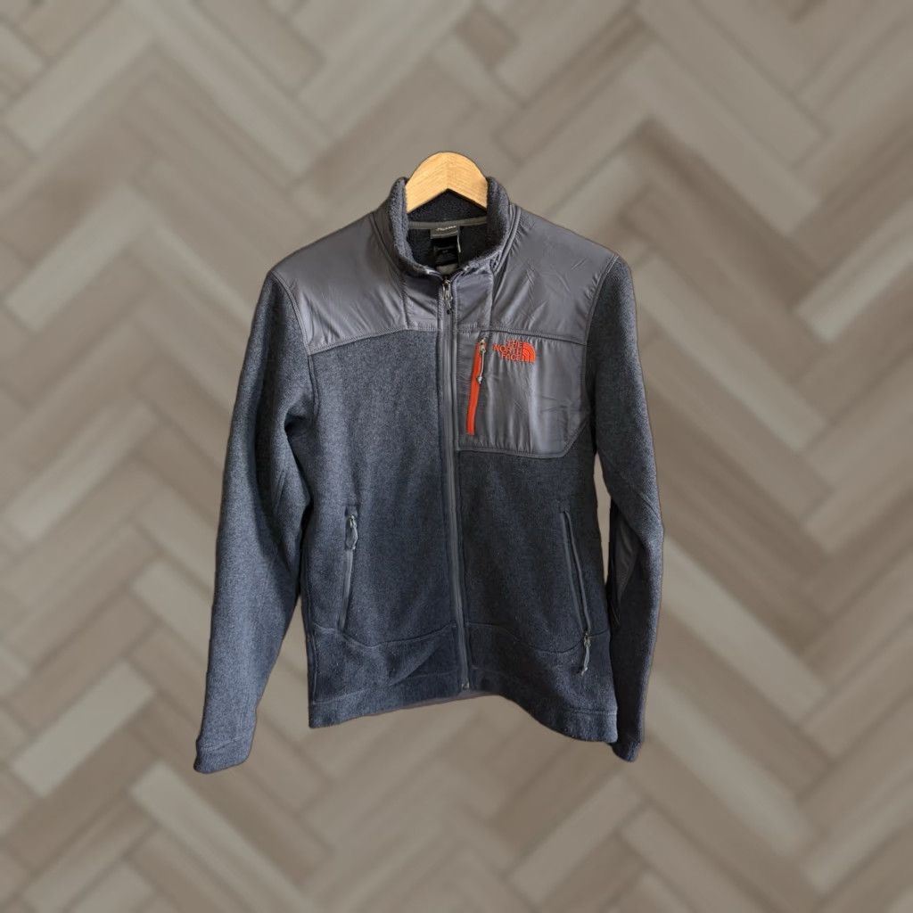 The North Face The North Face Jacket Mens Gray Full Zip Fleece Mock Neck Size S Size US S / EU 44-46 / 1 - 1 Thumbnail