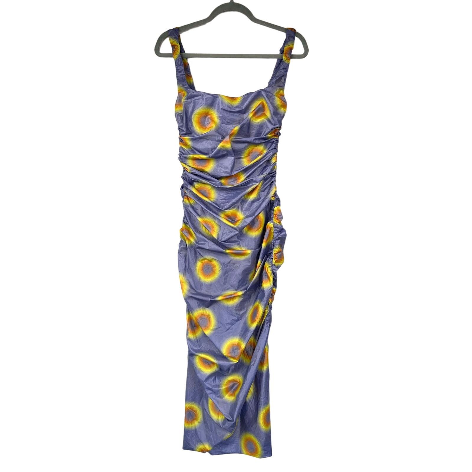 Maisie Wilen Maisie Wilen | Lady Purple Yellow Psychedelic Dot Dress M Size M / US 6-8 / IT 42-44 - 3 Thumbnail