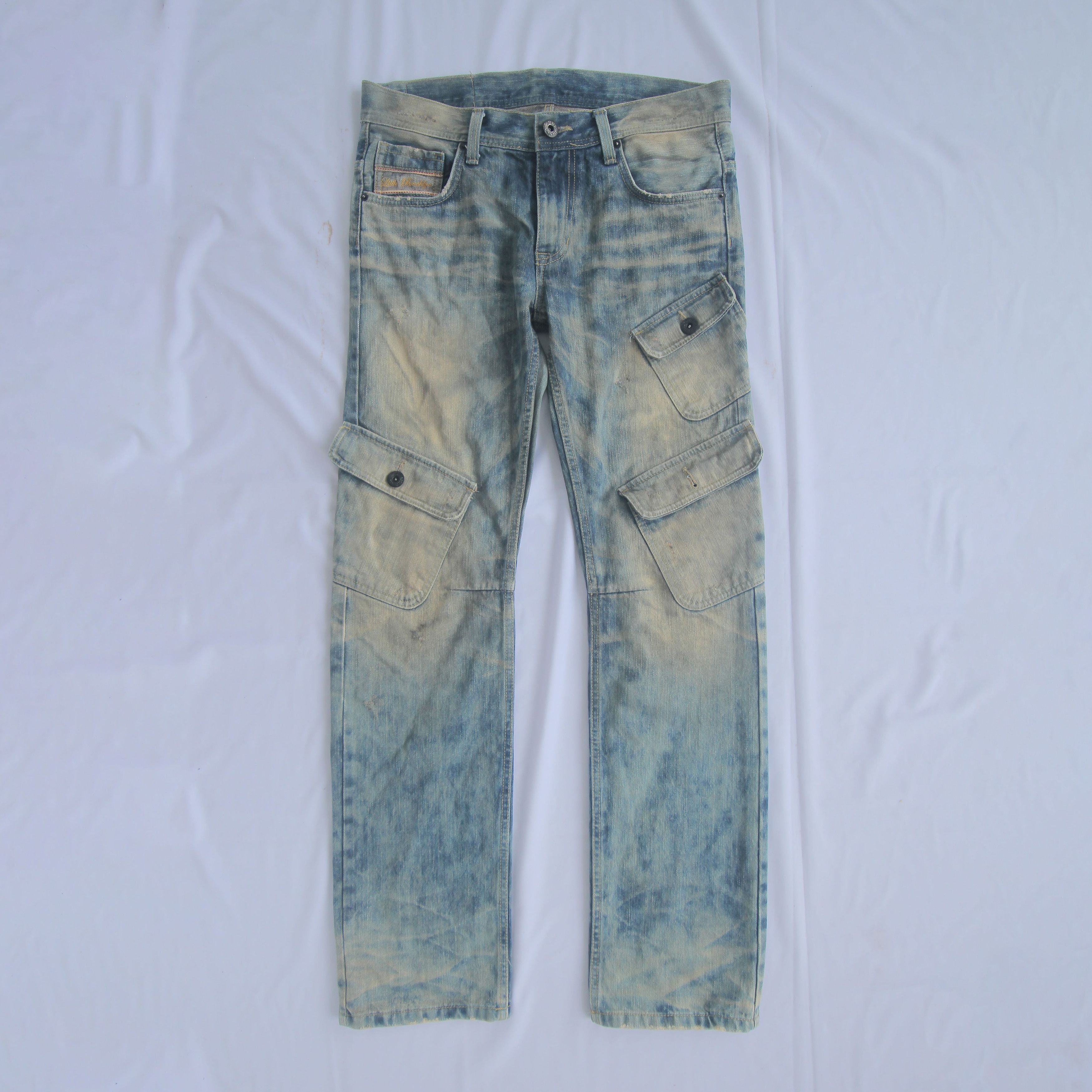 image of Hype Little Brooklyn Acid Wash Cargo, Men's (Size 32)