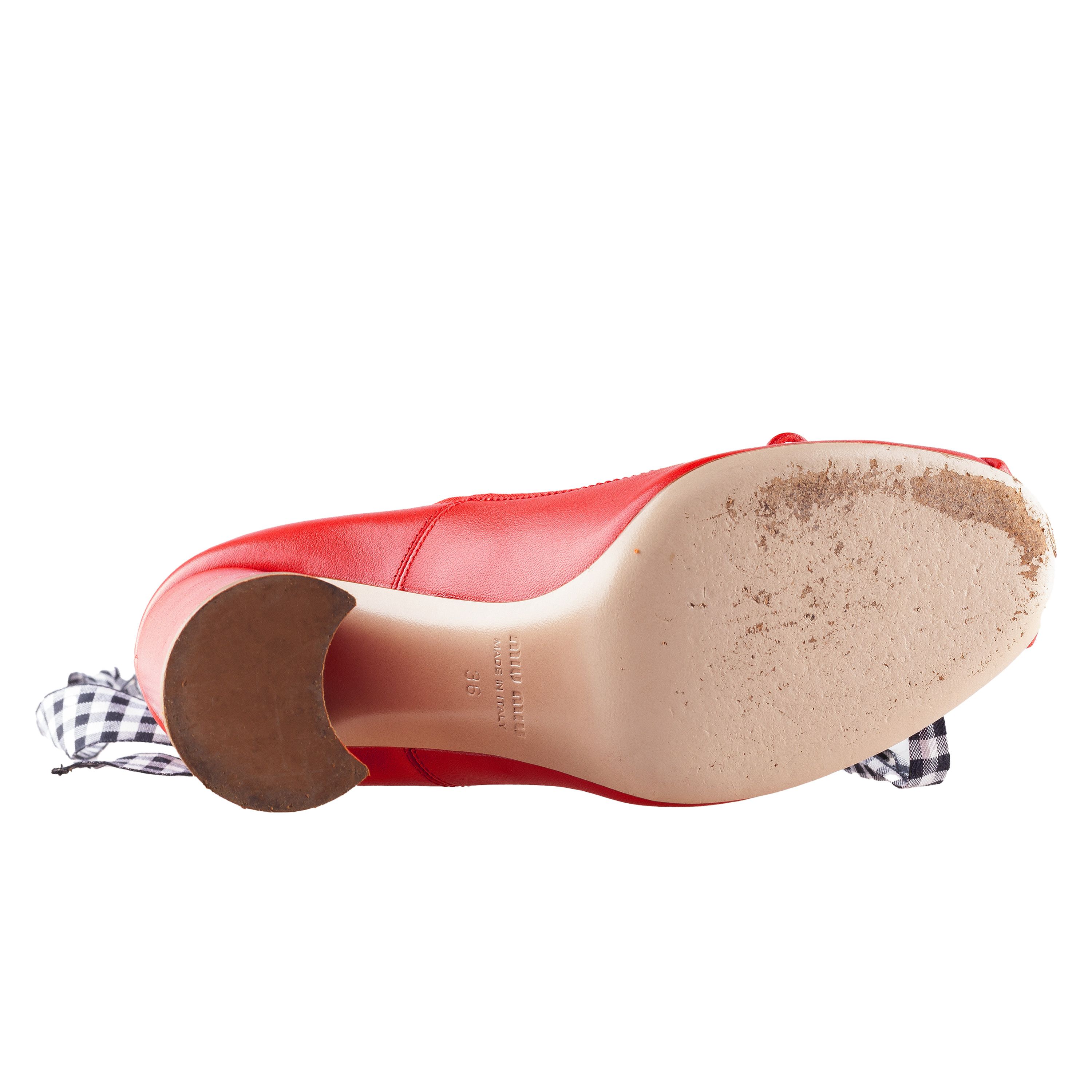 Miu Miu Miu Miu 2016 Red Ballet Pumps (36 EU) Size US 6 / IT 36 - 6 Thumbnail