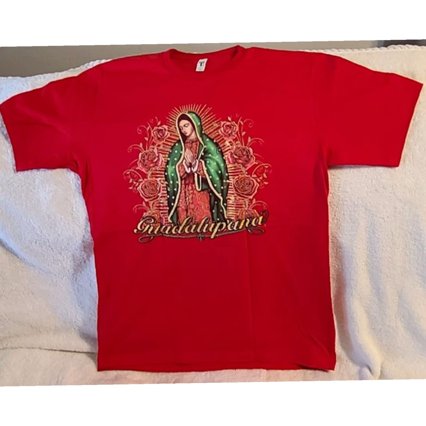 Vintage GUADALUPE T Shirt Mens Red Extra Large XL Size US L / EU 52-54 / 3 - 3 Thumbnail