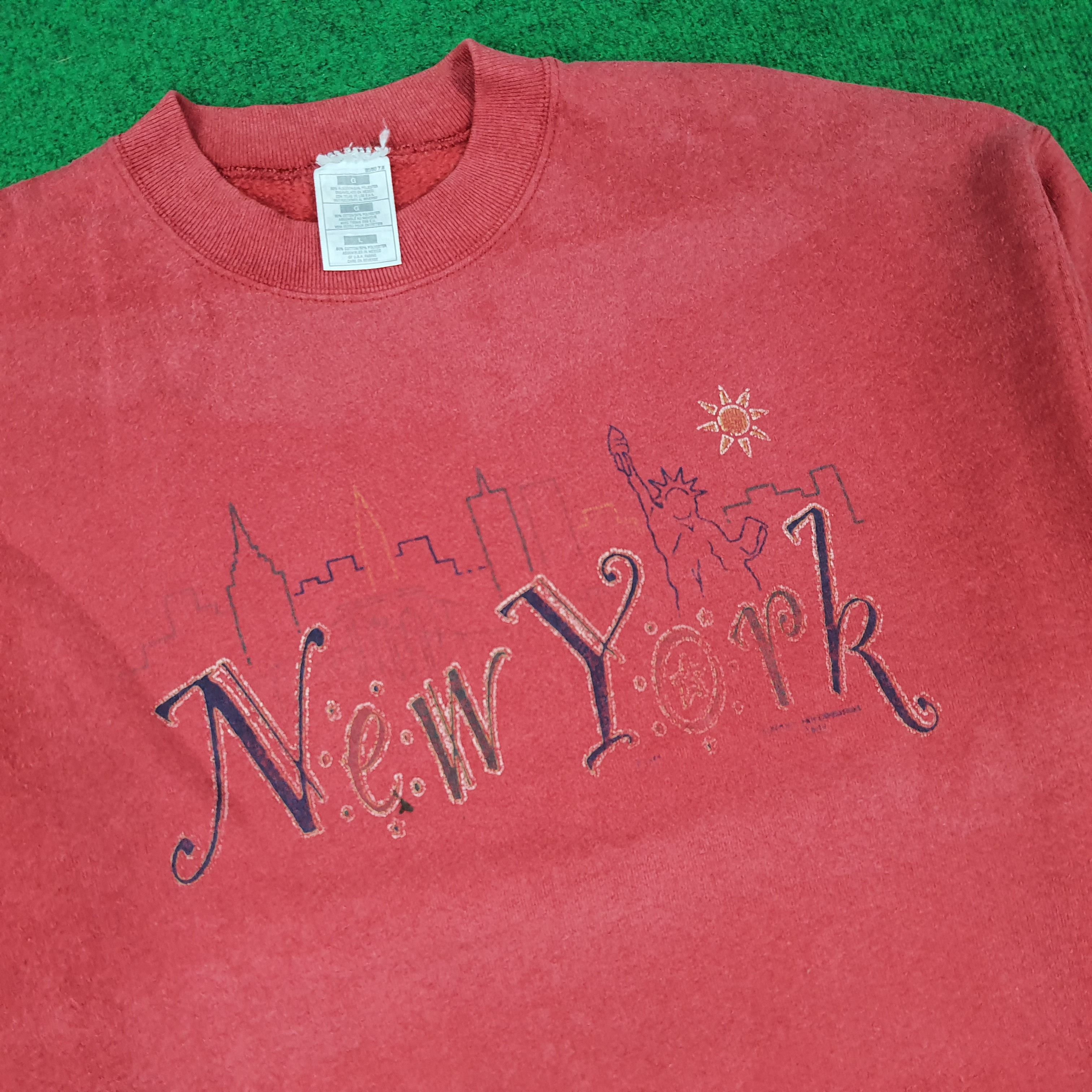 Vintage Vintage NYC New York City Streetwear Sweatshirt C270N19 Size US L / EU 52-54 / 3 - 2 Thumbnail
