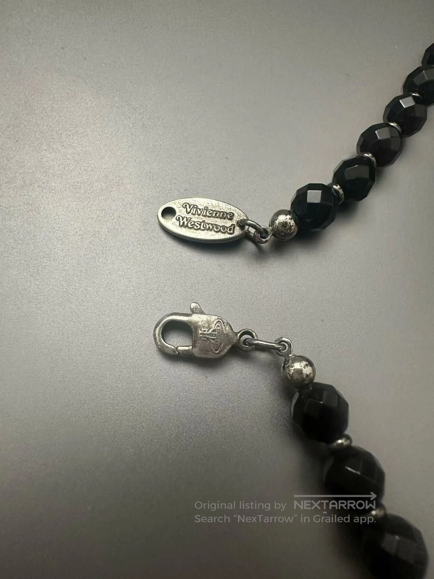Vivienne Westwood vivienne westwood black onyx saturn necklace. Size ONE SIZE - 2 Thumbnail