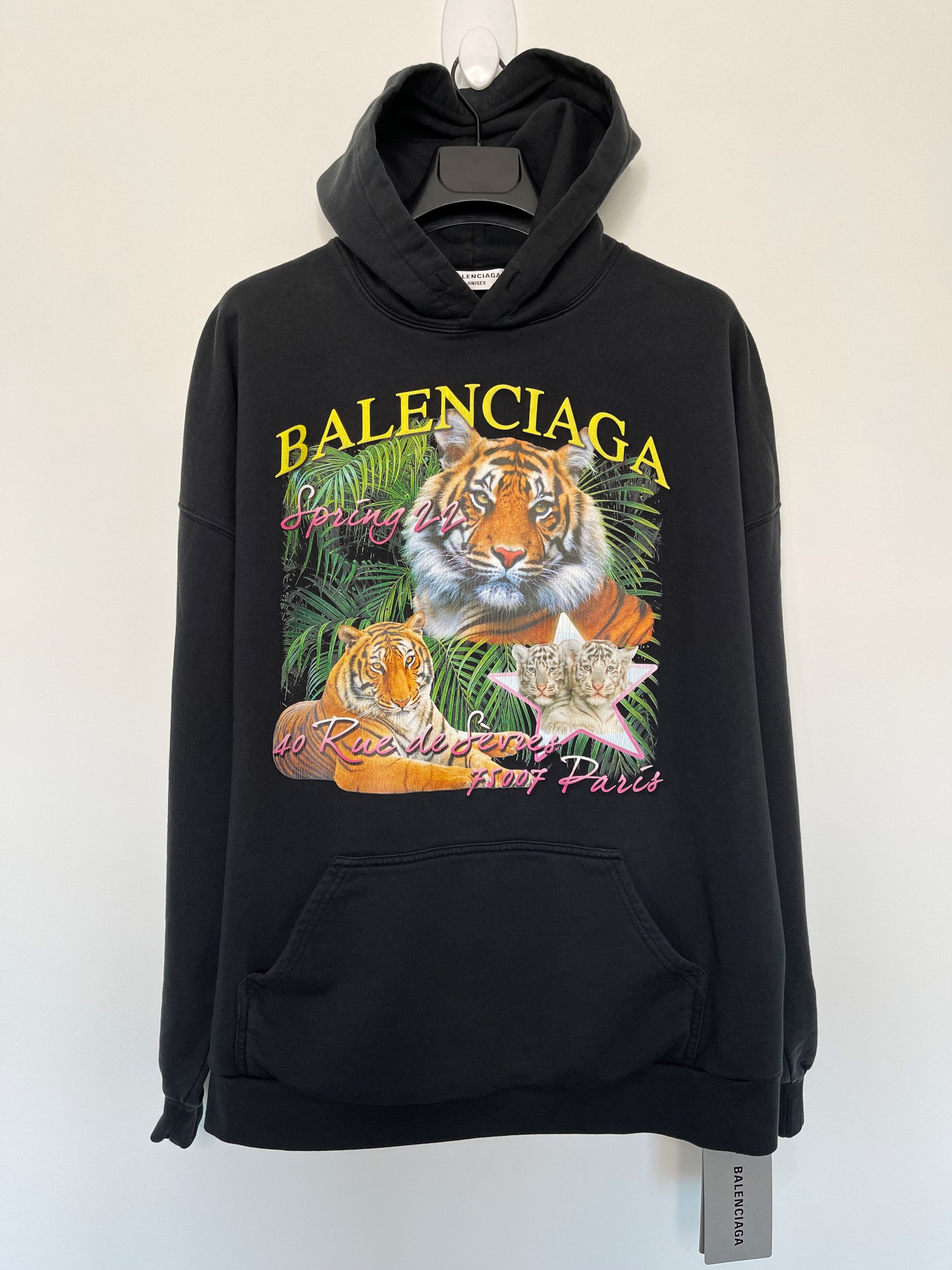 image of Balenciaga Last! Sz1 Unifit Year Of The Tiger King Joe Exotic Ss22 in Black, Men's (Size Small)