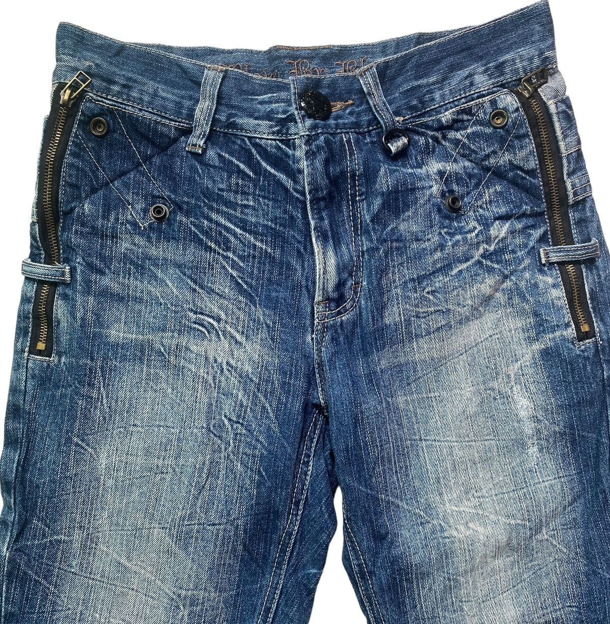 Hysteric Glamour × If Six Was Nine × Le Grande Bleu (L.G.B.) Japanese Brand Blow By Blue Double Waist Jean Size US 28 / EU 44 - 4 Thumbnail