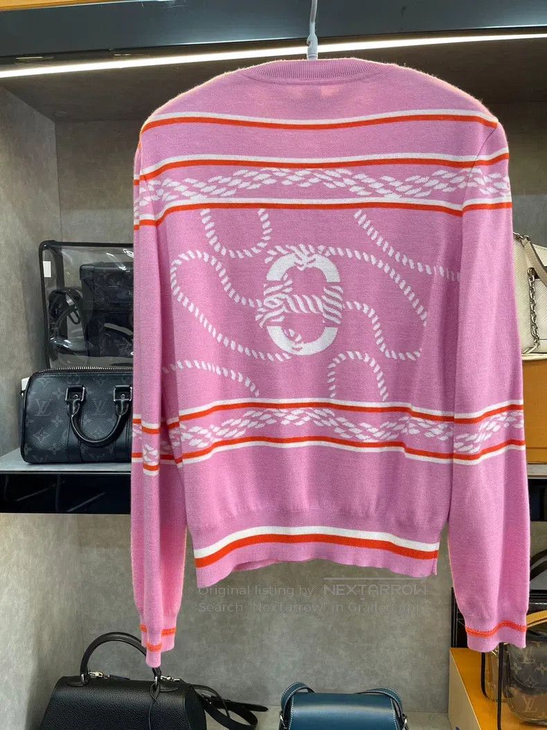 Hermes Hermes Cashmere and silk cardigan, pink Size XS / US 0-2 / IT 36-38 - 3 Thumbnail