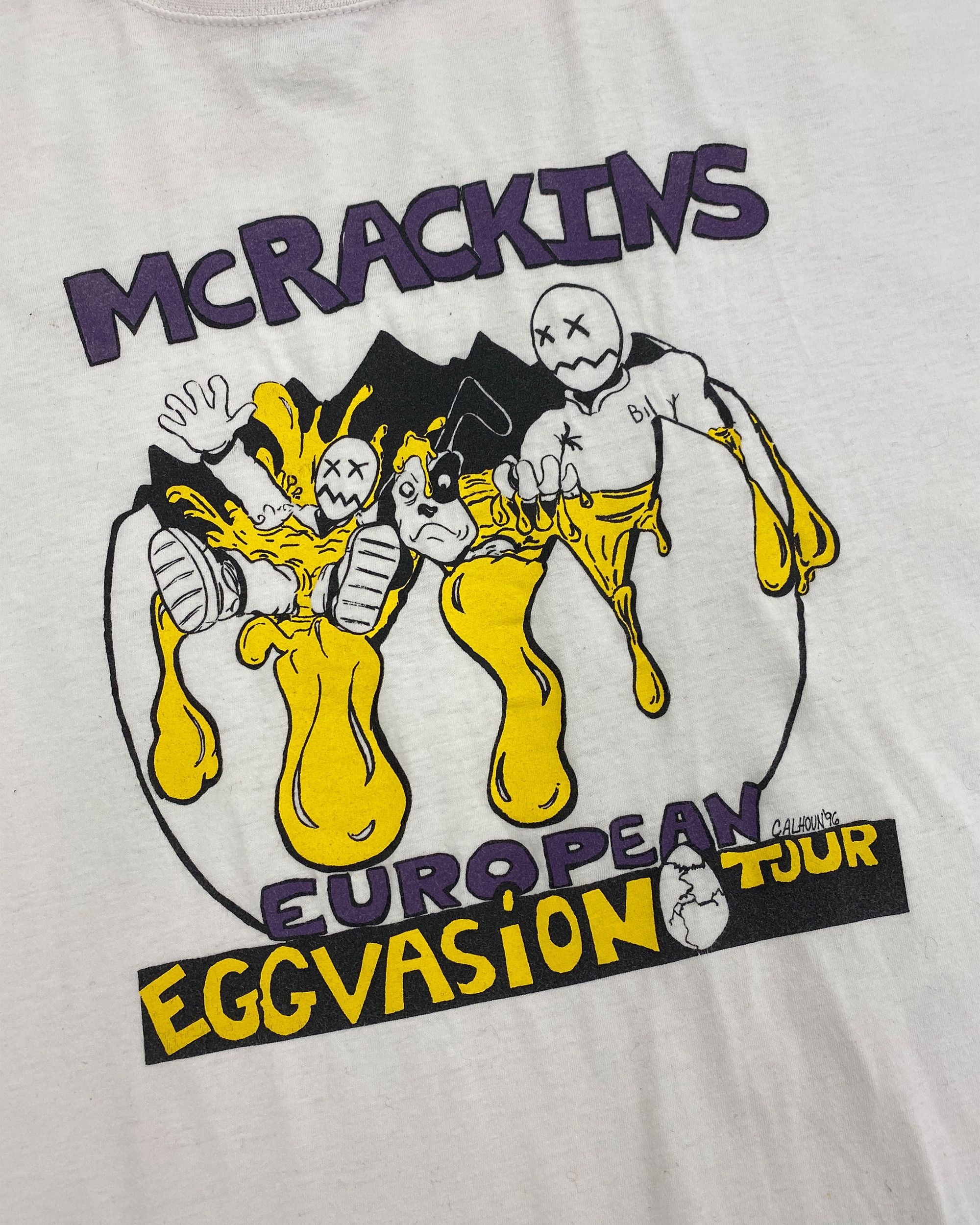 Vintage 1996 McRackins Eggvasion Tour Band T-Shirt Size US L / EU 52-54 / 3 - 3 Thumbnail