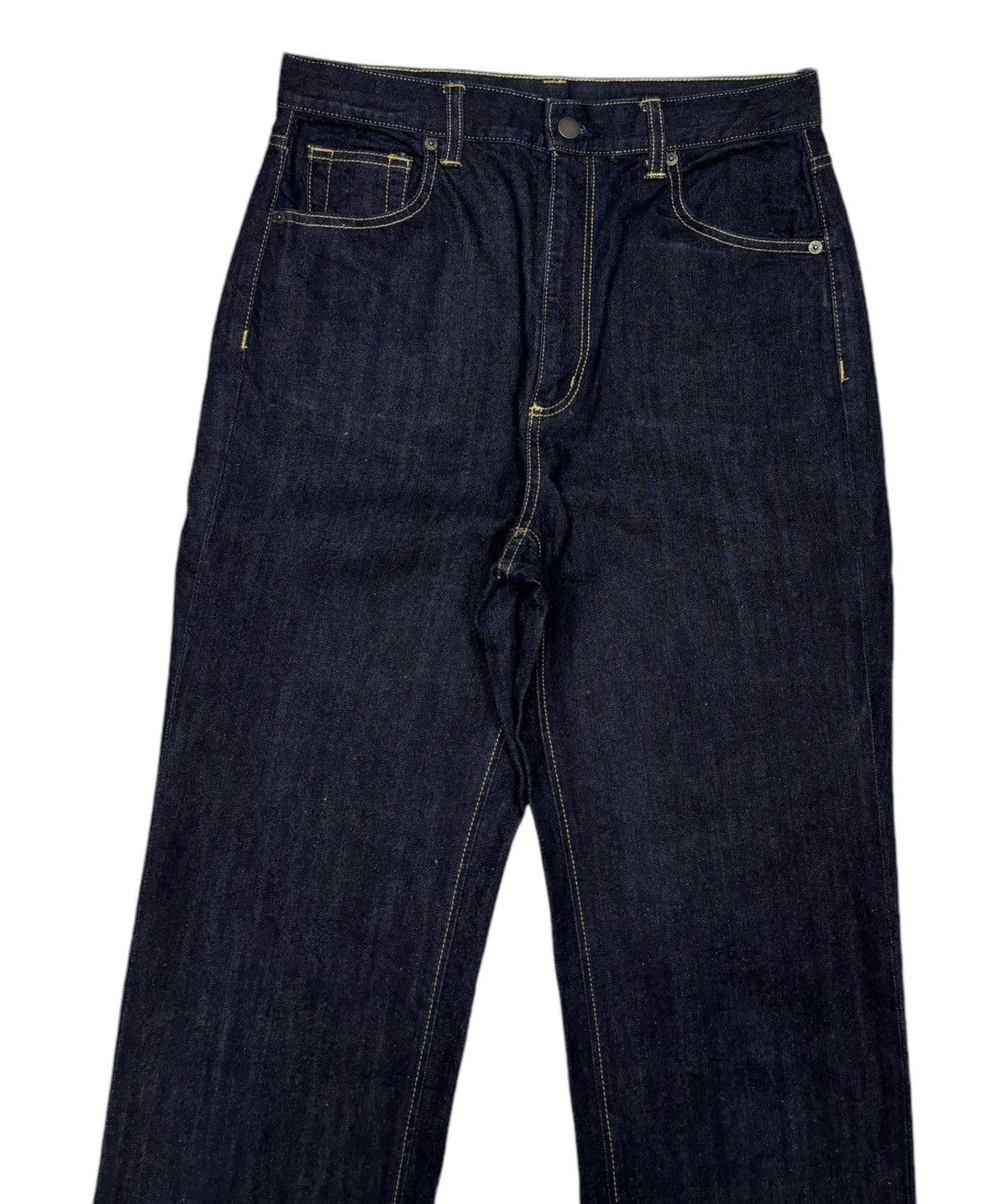 GU 🔥GU JAPANESE BLUE DENIM BAGGY WIDE JEANS Size US 30 / EU 46 - 3 Thumbnail